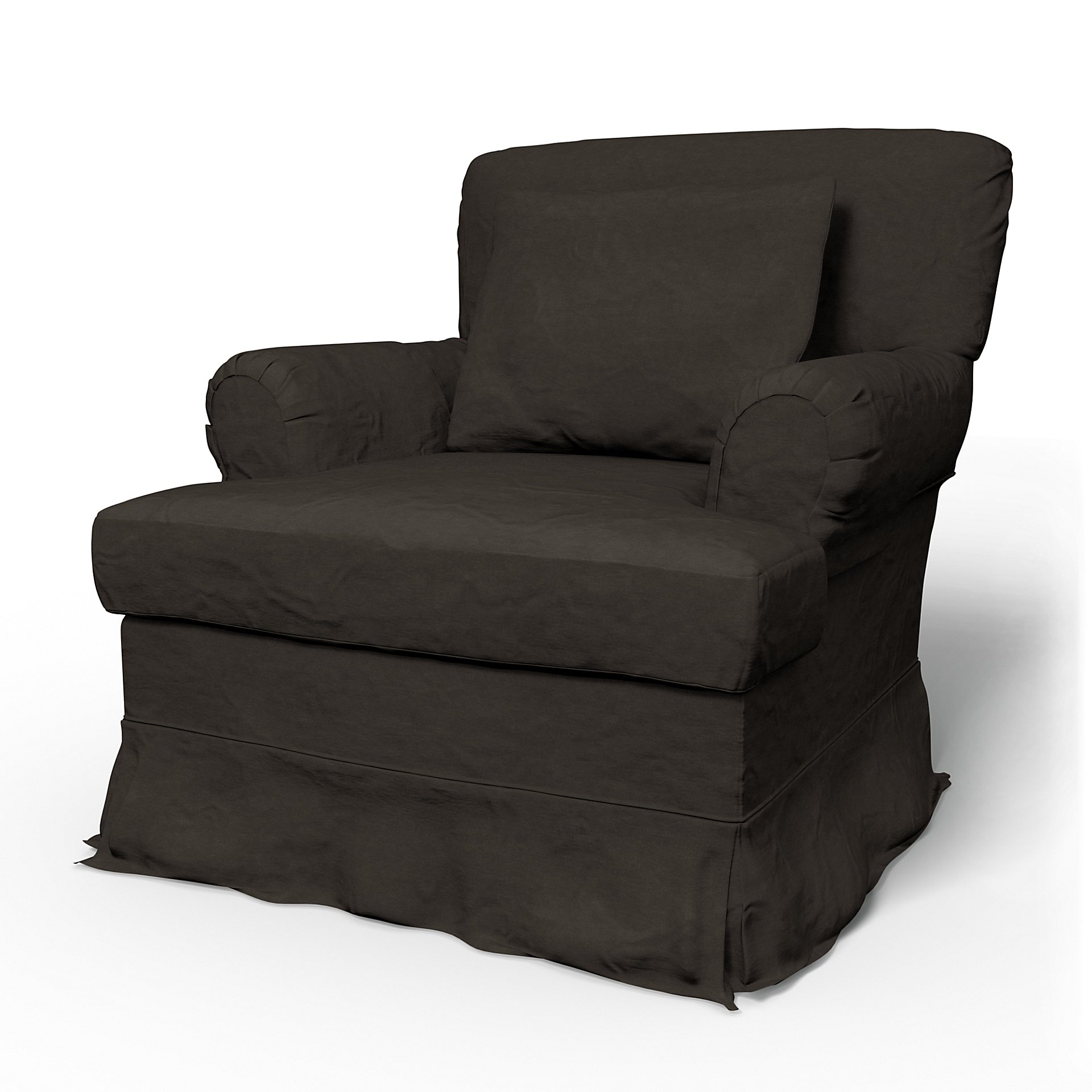 IKEA - Stockholm Armchair Cover (1994-2000) Small Loose Fit, Licorice, Velvet - Bemz