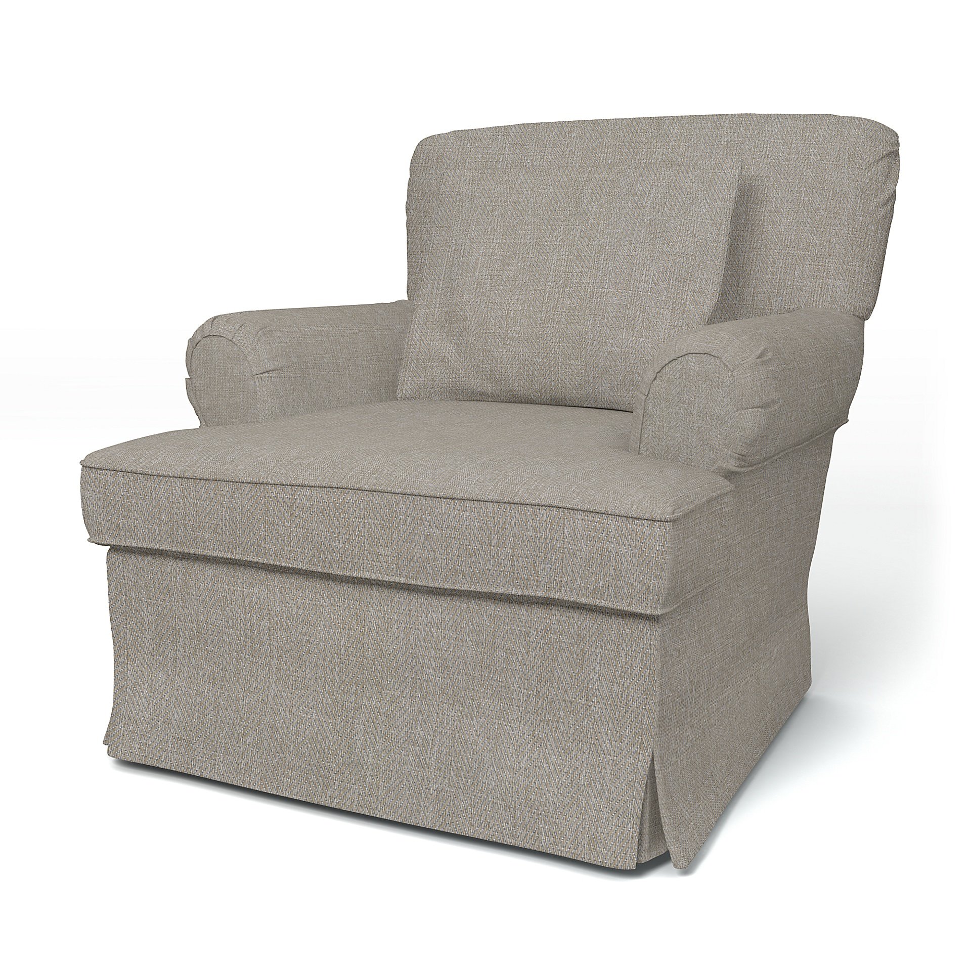 IKEA - Stockholm Armchair Cover (1994-2000) Small, Greige, Boucle & Texture - Bemz