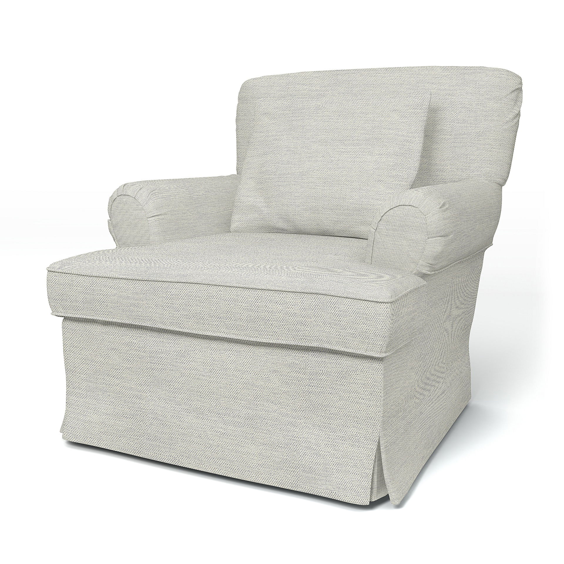 IKEA - Stockholm Armchair Cover (1994-2000) Small, Silver Grey, Cotton - Bemz