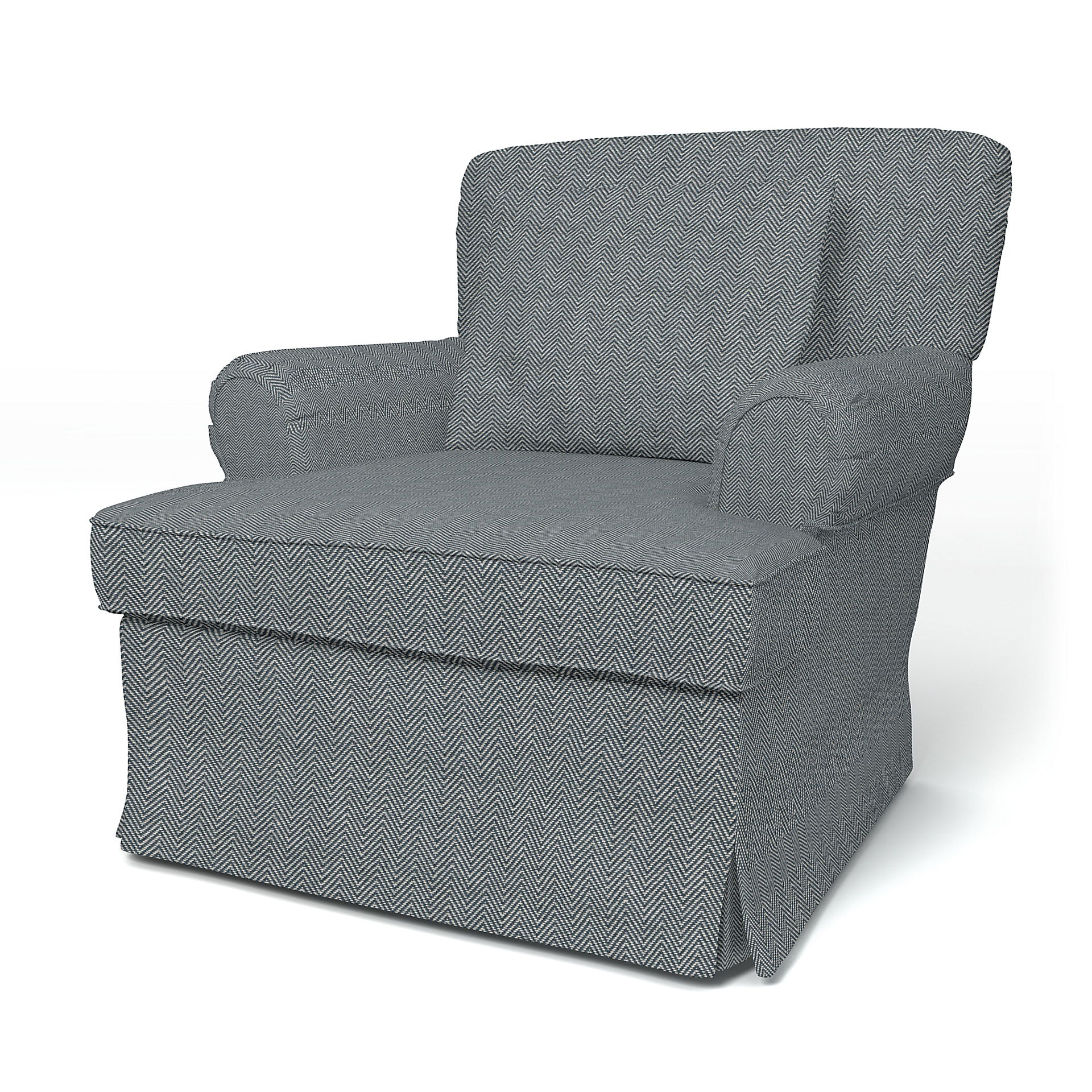 IKEA - Stockholm Armchair Cover (1994-2000) Small, Denim, Cotton - Bemz