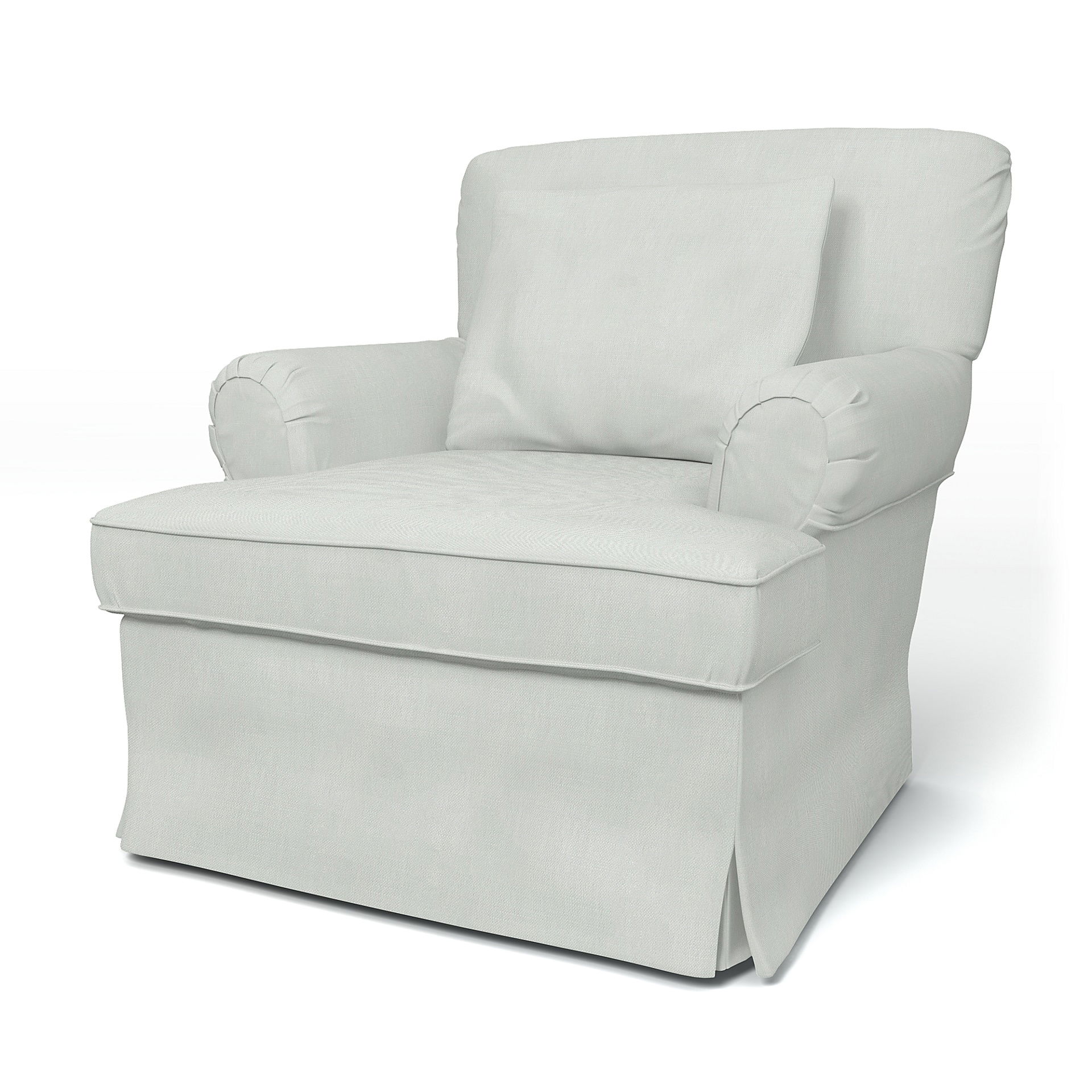 IKEA - Överdrag till Stockholm fåtölj (1994-2000) Smal, Silver Grey, Linne - Bemz
