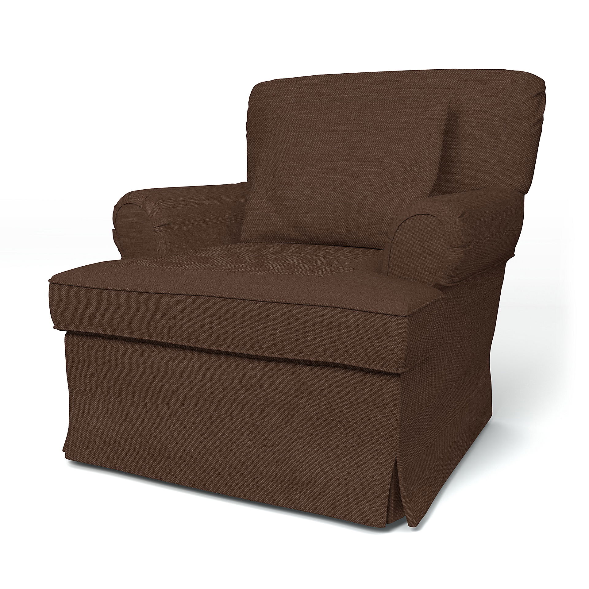 IKEA - Stockholm Armchair Cover (1994-2000) Small, Chocolate, Linen - Bemz