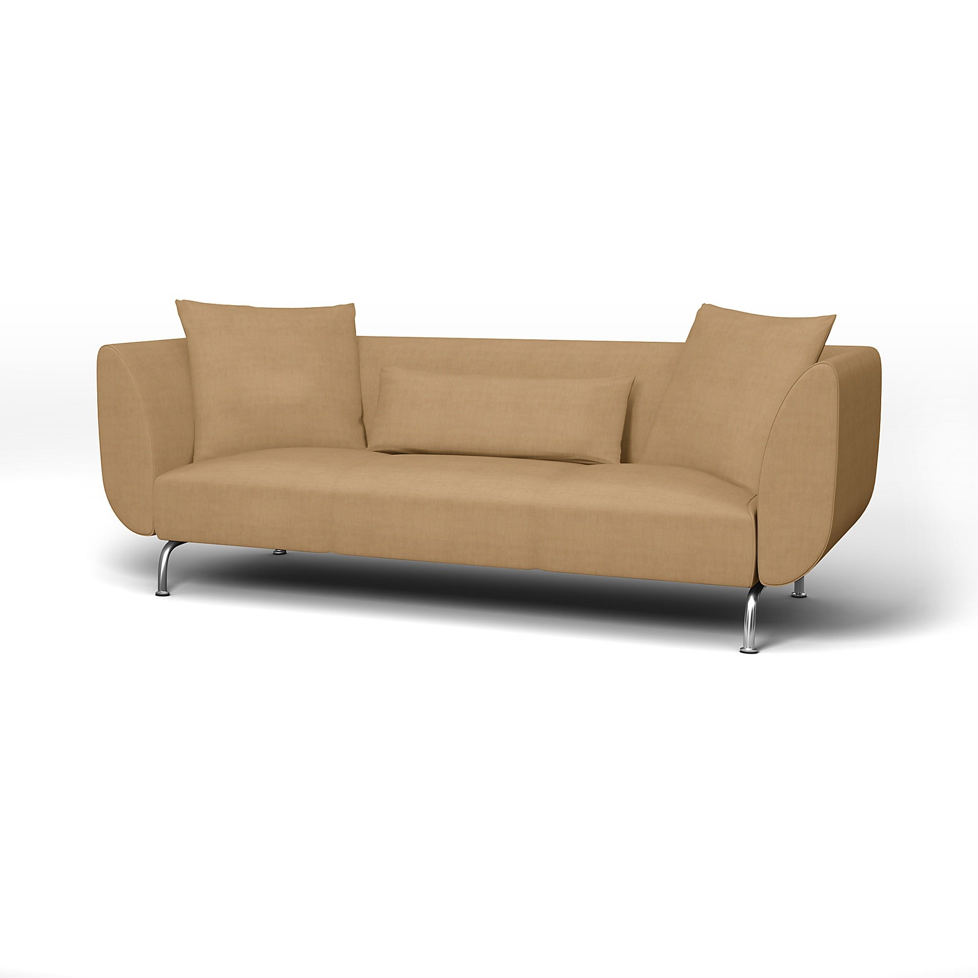 IKEA - Stromstad 3 Seater Sofa Cover, Hemp, Linen - Bemz