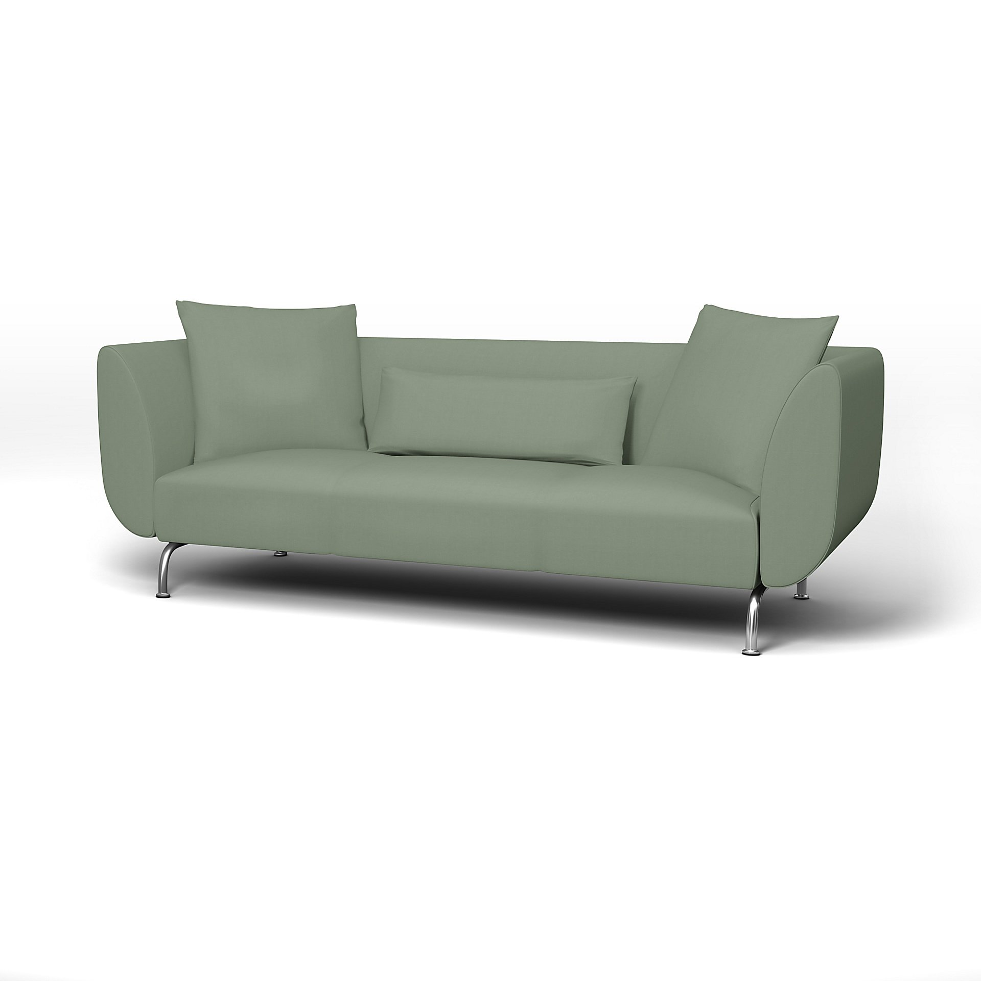 IKEA - Stromstad 3 Seater Sofa Cover, Seagrass, Cotton - Bemz