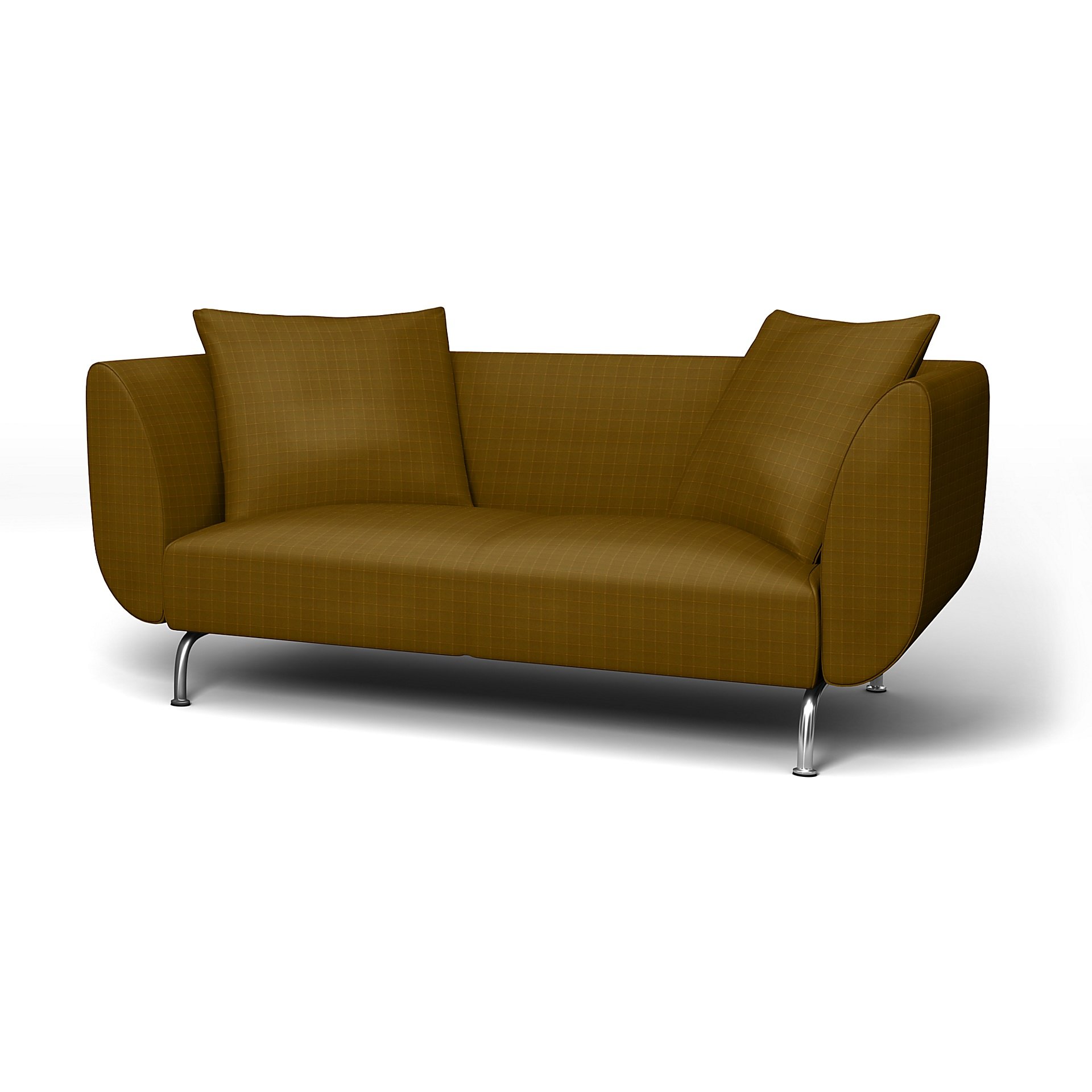 IKEA - Stromstad 2 Seater Sofa Cover, Turmeric, Velvet - Bemz