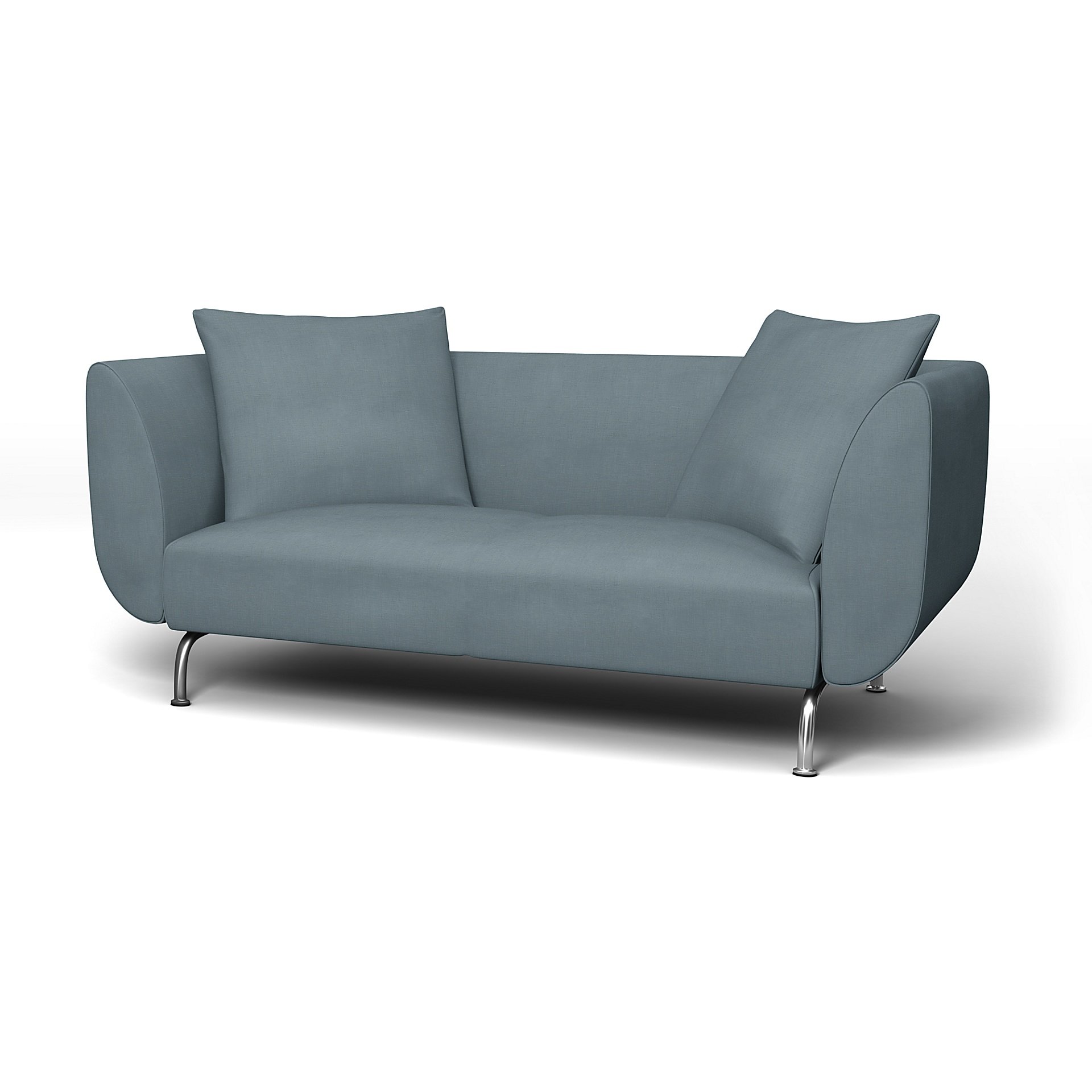 IKEA - Stromstad 2 Seater Sofa Cover, Dusk, Linen - Bemz