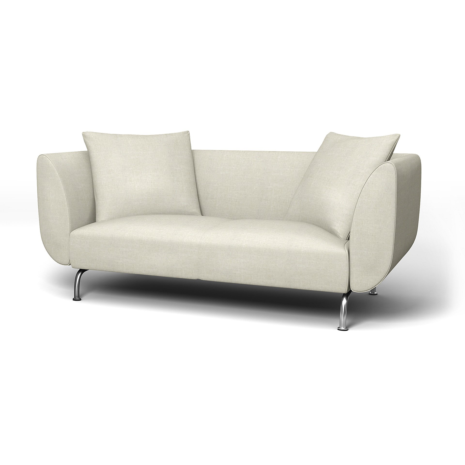 IKEA - Stromstad 2 Seater Sofa Cover, Natural, Linen - Bemz