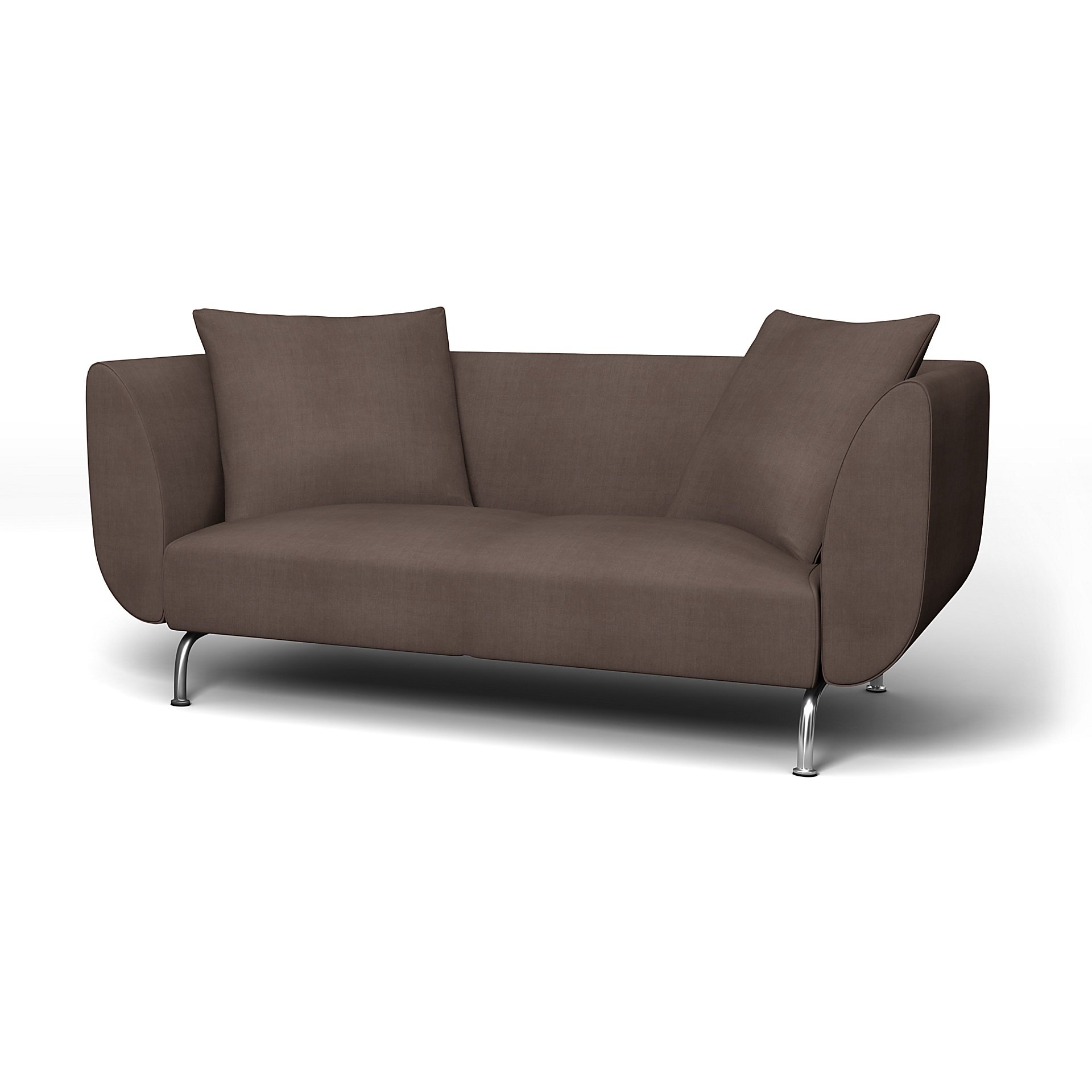 IKEA - Stromstad 2 Seater Sofa Cover, Cocoa, Linen - Bemz