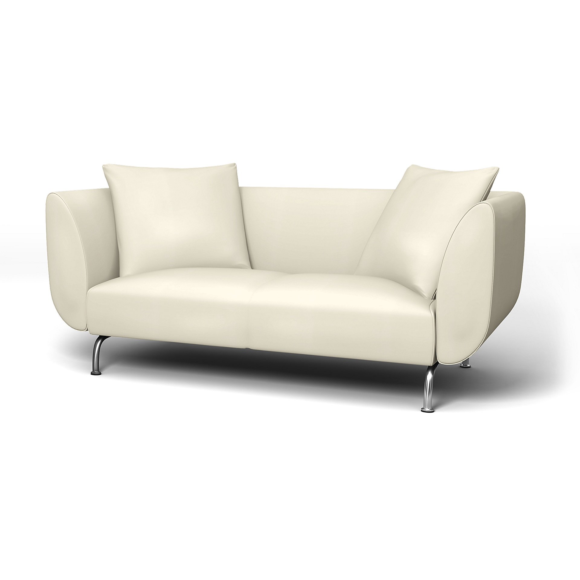 IKEA - Stromstad 2 Seater Sofa Cover, Tofu, Cotton - Bemz