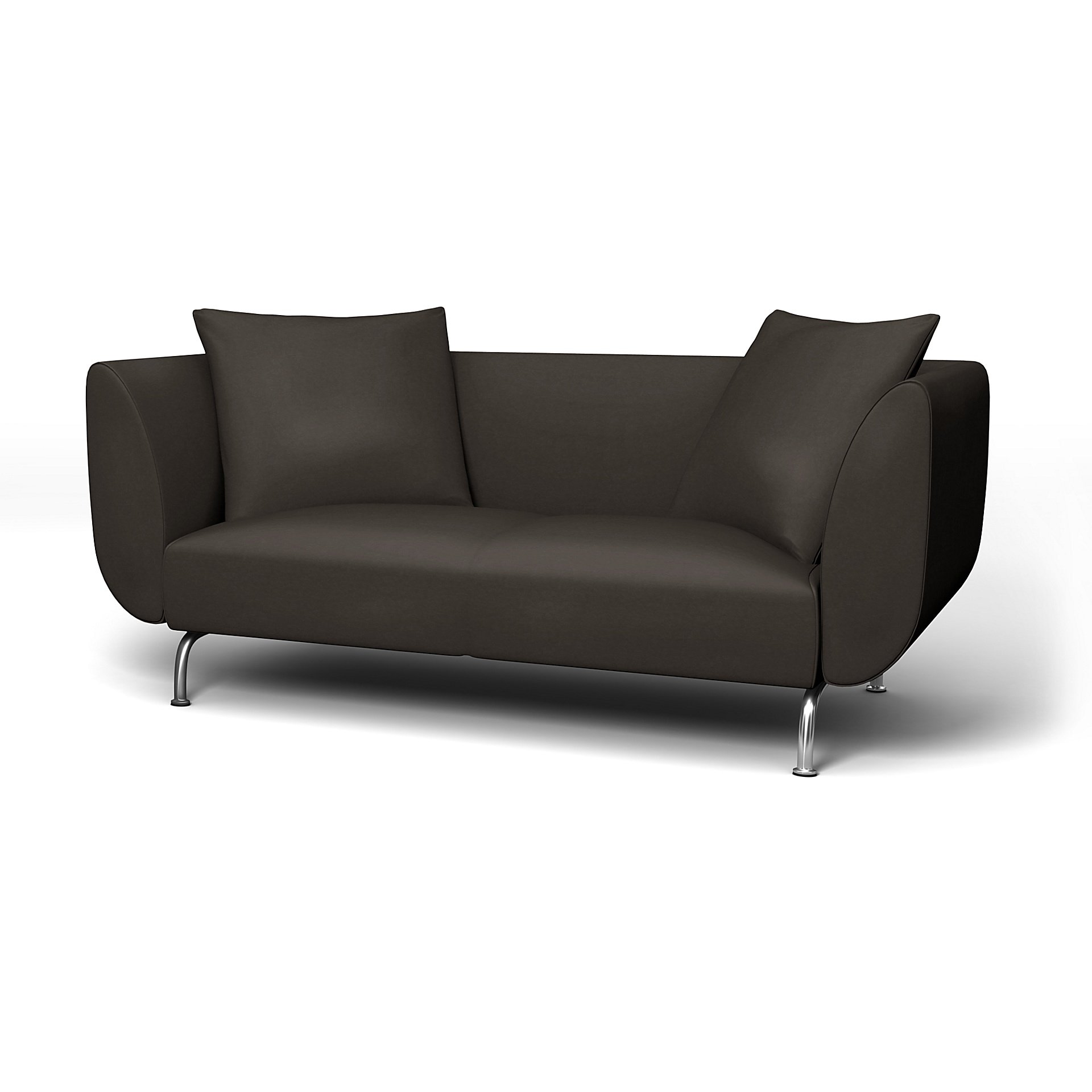 IKEA - Stromstad 2 Seater Sofa Cover, Licorice, Velvet - Bemz