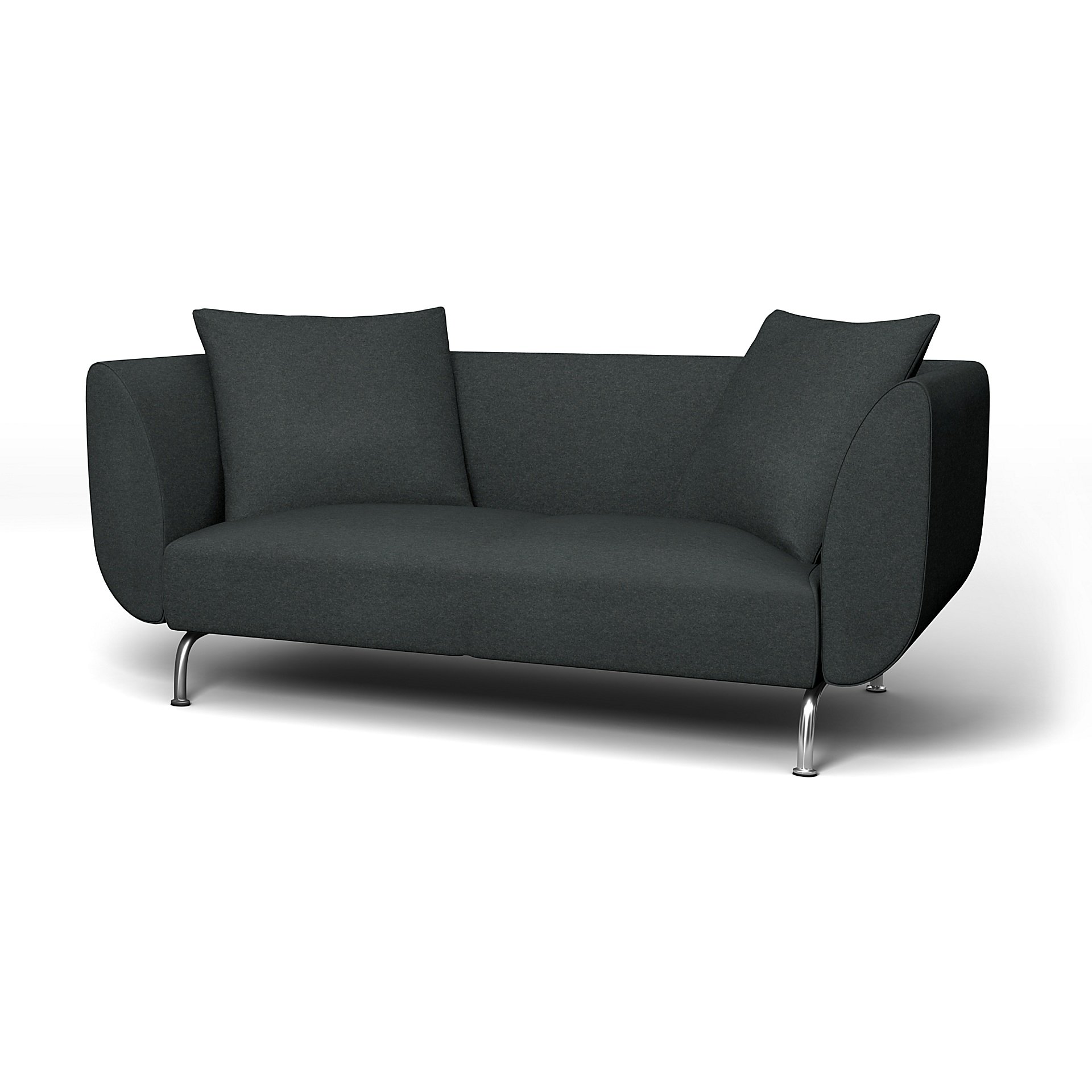 IKEA - Stromstad 2 Seater Sofa Cover, Stone, Wool - Bemz