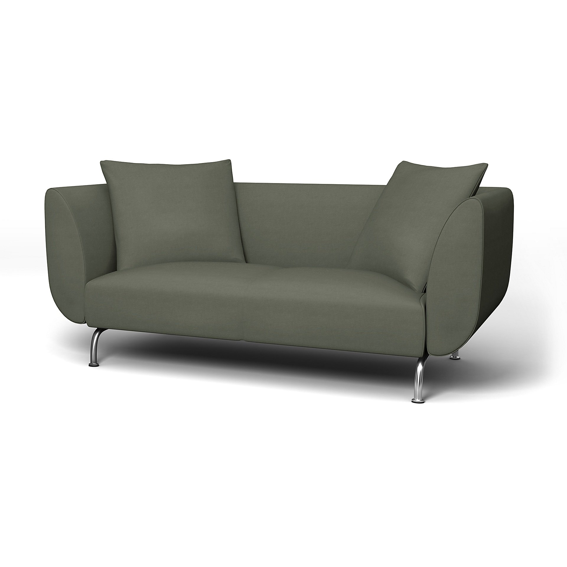 IKEA - Stromstad 2 Seater Sofa Cover, Rosemary, Linen - Bemz
