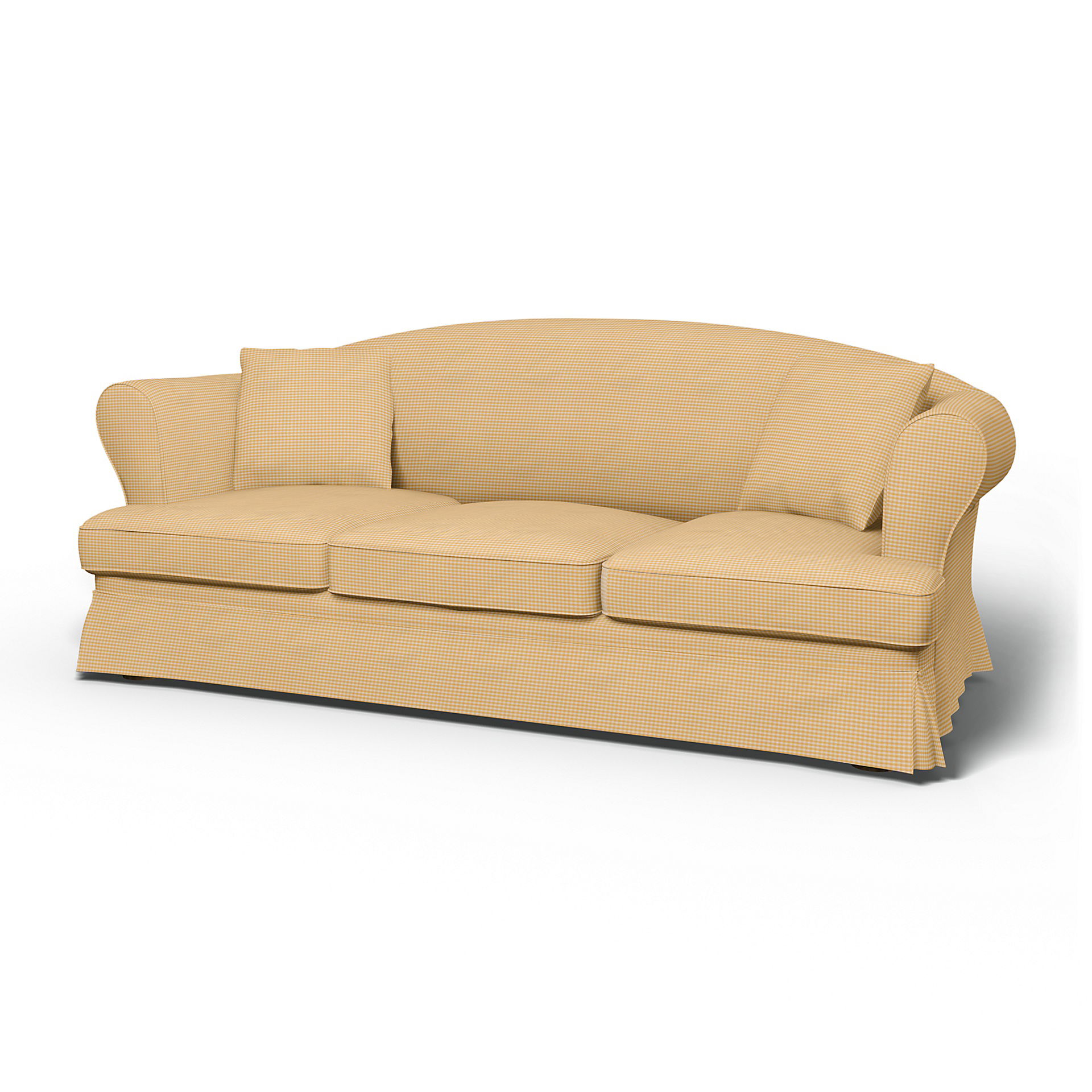 IKEA - Sundborn 3 Seater Sofa Cover, Sun Yellow, Cotton - Bemz