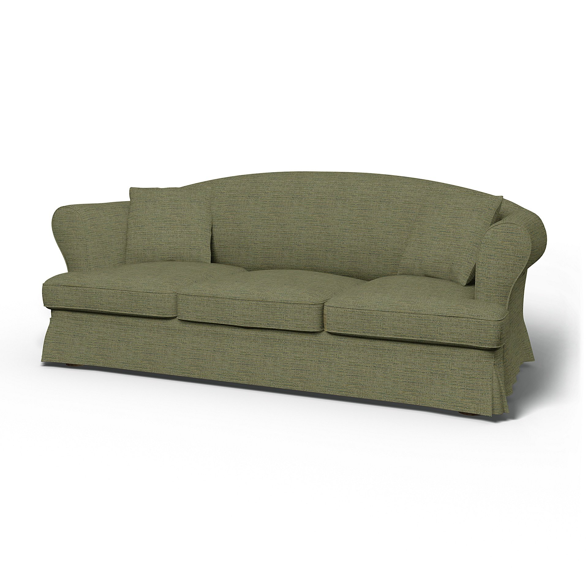 IKEA - Sundborn 3 Seater Sofa Cover, Meadow Green, Boucle & Texture - Bemz