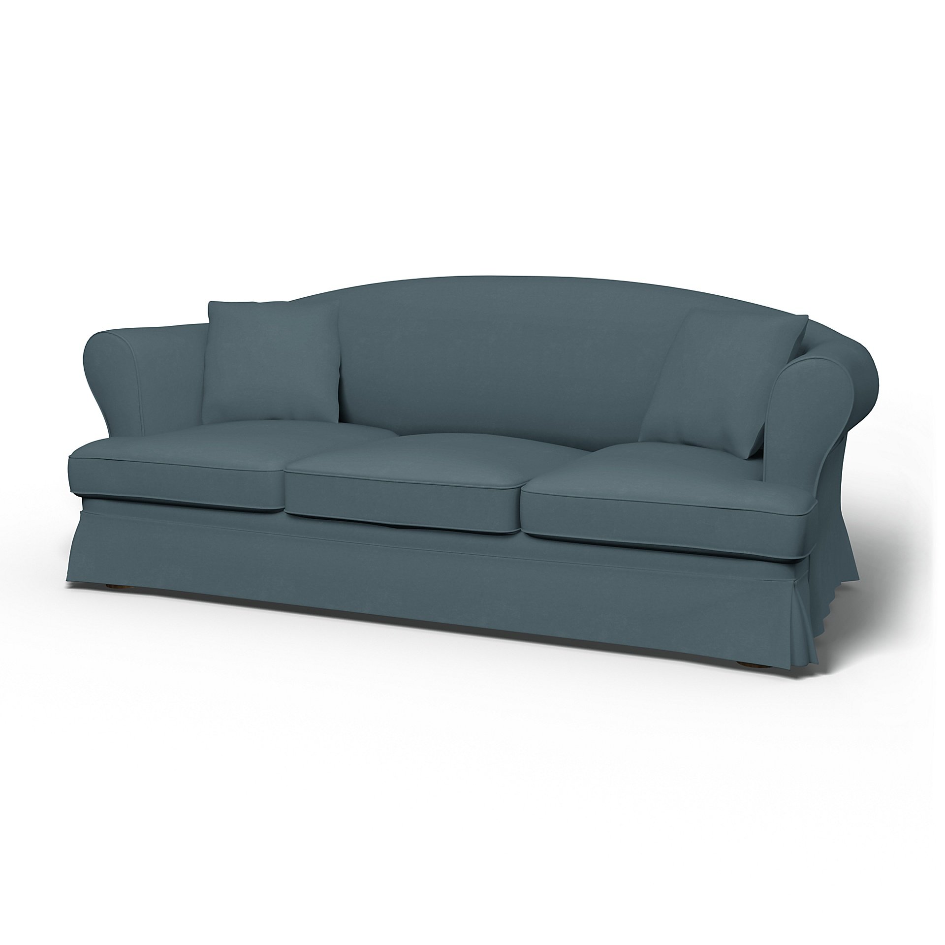 IKEA - Sundborn 3 Seater Sofa Cover, Duck Egg, Velvet - Bemz