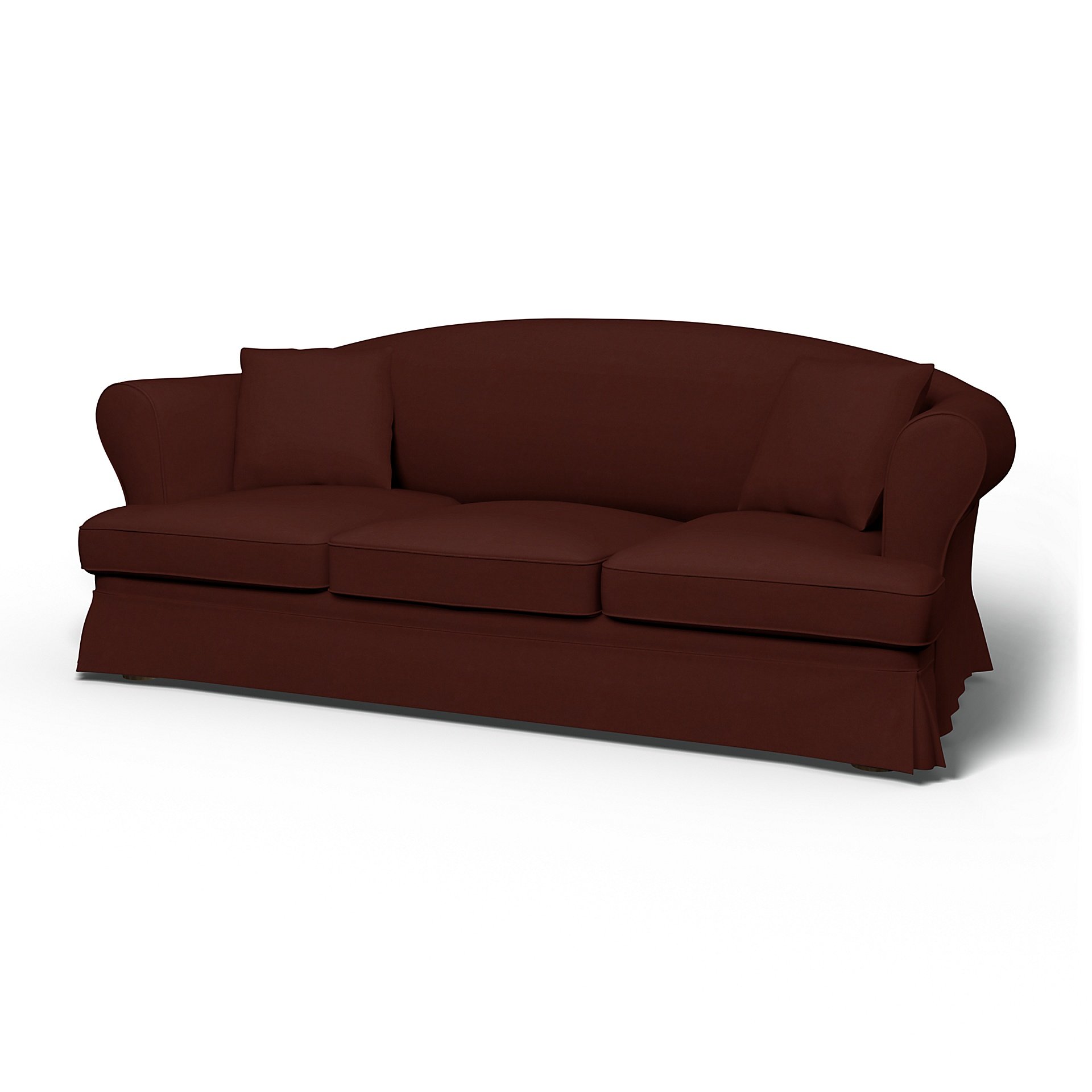 IKEA - Sundborn 3 Seater Sofa Cover, Ground Coffee, Velvet - Bemz
