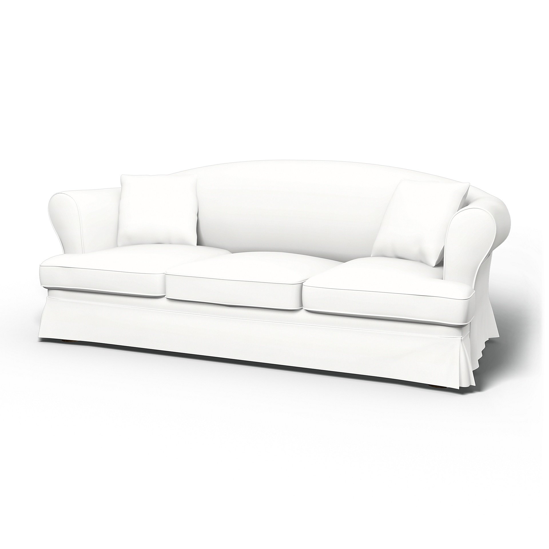 IKEA - Sundborn 3 Seater Sofa Cover, Absolute White, Linen - Bemz
