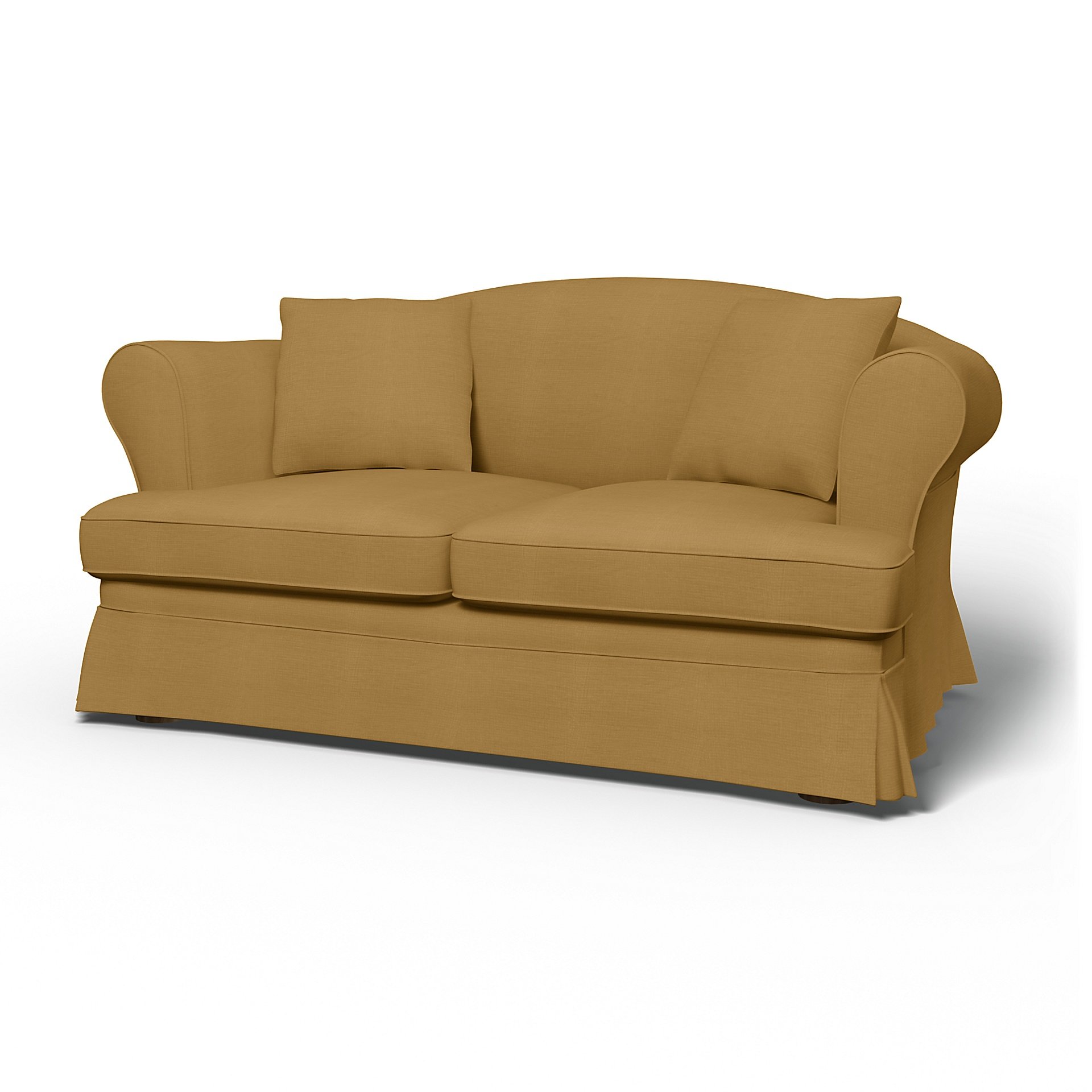 IKEA - Sundborn 2 Seater Sofa Cover, Dusty Yellow, Linen - Bemz