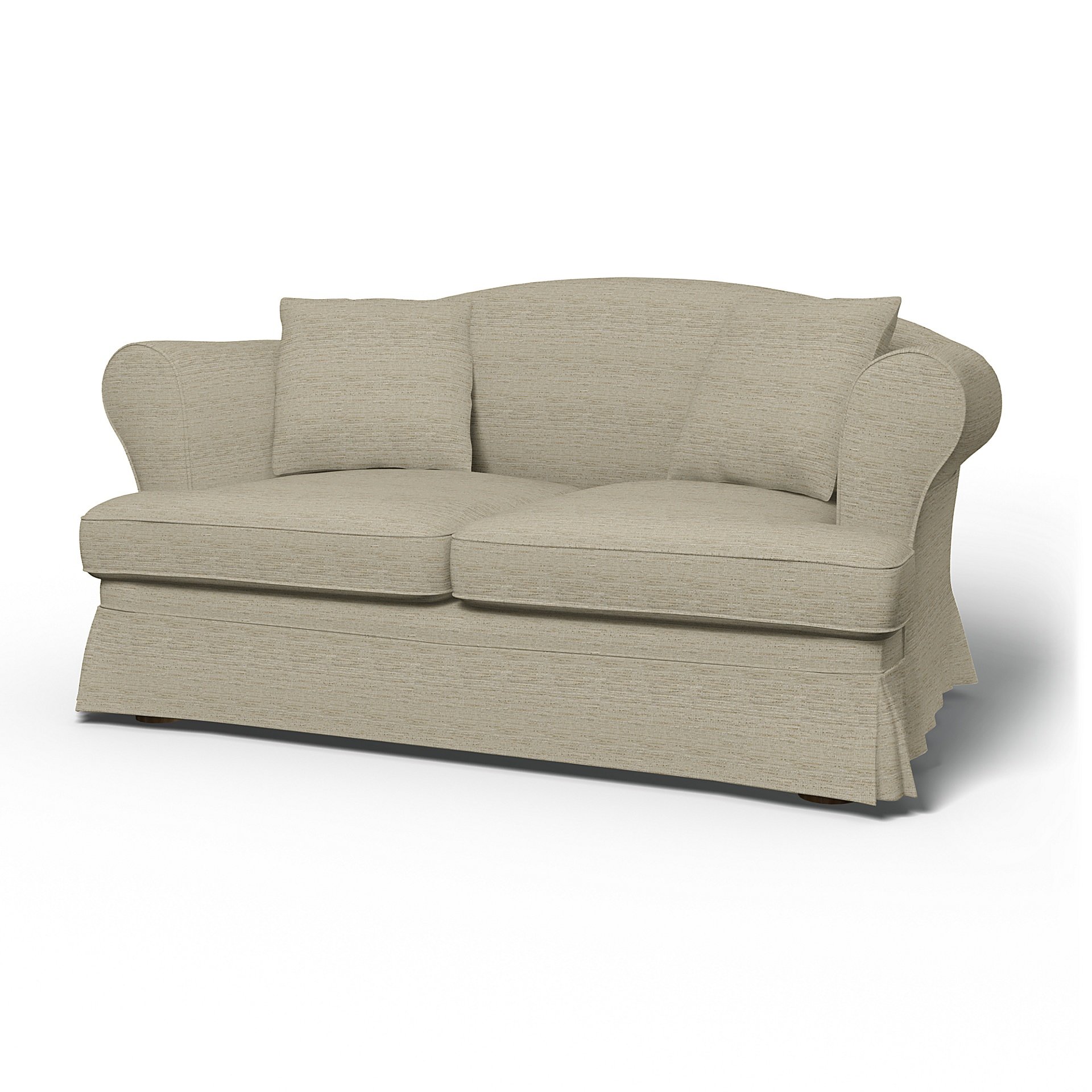 IKEA - Sundborn 2 Seater Sofa Cover, Light Sand, Boucle & Texture - Bemz
