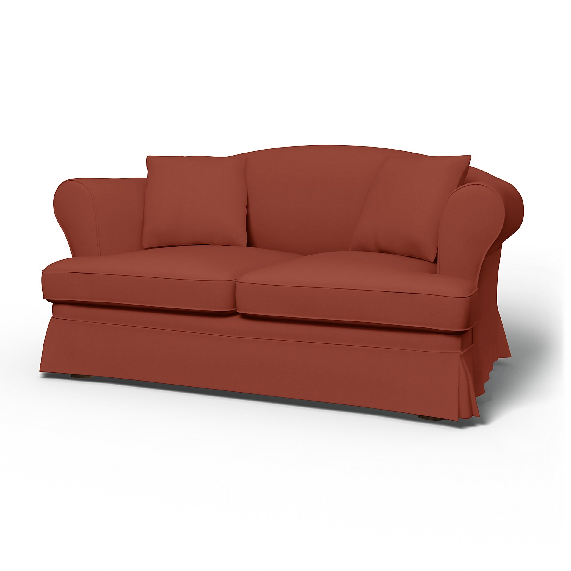 IKEA - Sundborn 2 Seater Sofa Cover, Burnt Orange, Cotton - Bemz