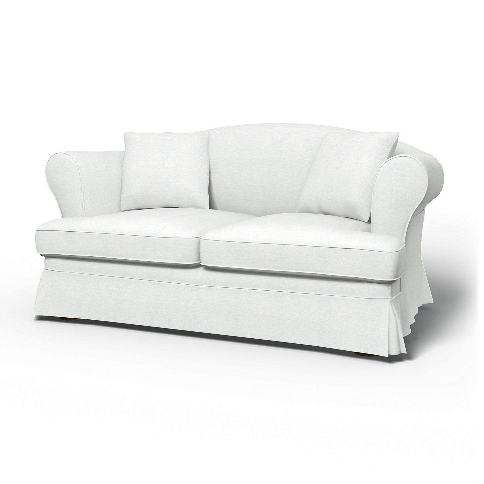 IKEA - Sundborn 2 Seater Sofa Cover, White, Linen - Bemz