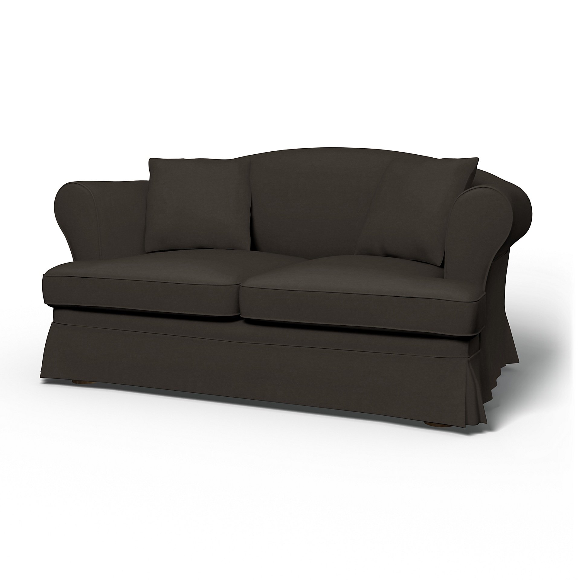 IKEA - Sundborn 2 Seater Sofa Cover, Licorice, Velvet - Bemz