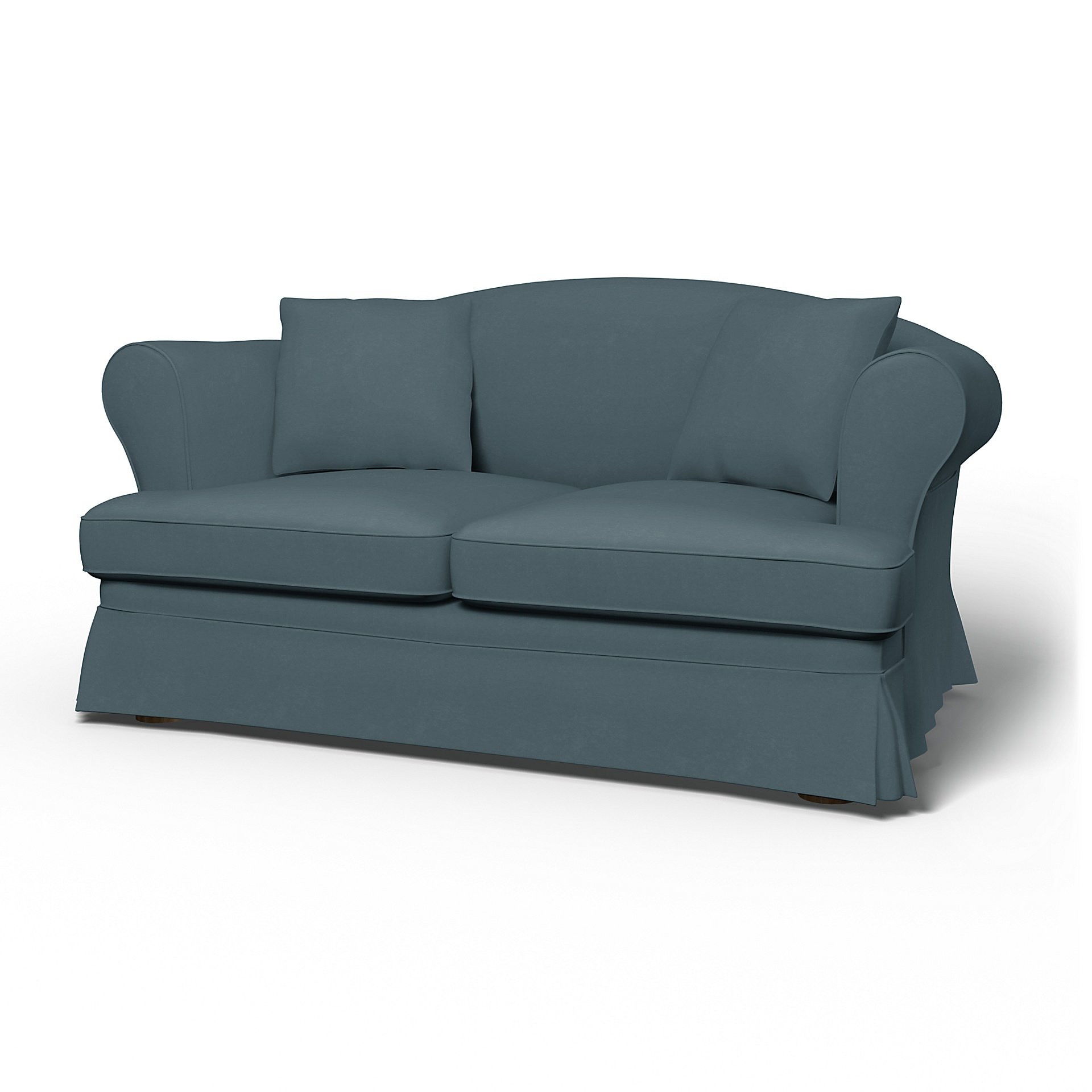 IKEA - Sundborn 2 Seater Sofa Cover, Duck Egg, Velvet - Bemz