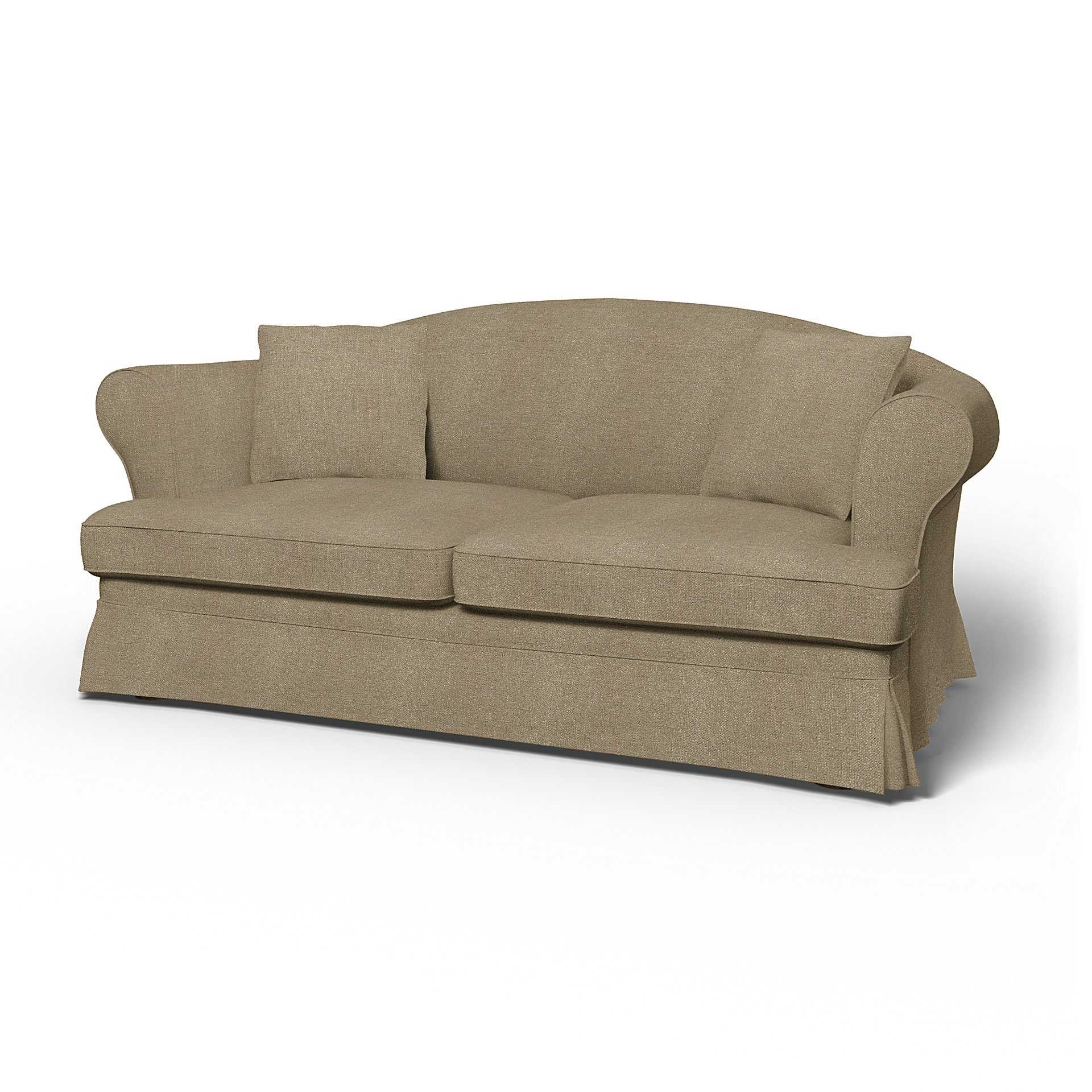 IKEA - Sundborn Sofa Bed Cover, Pebble, Boucle & Texture - Bemz