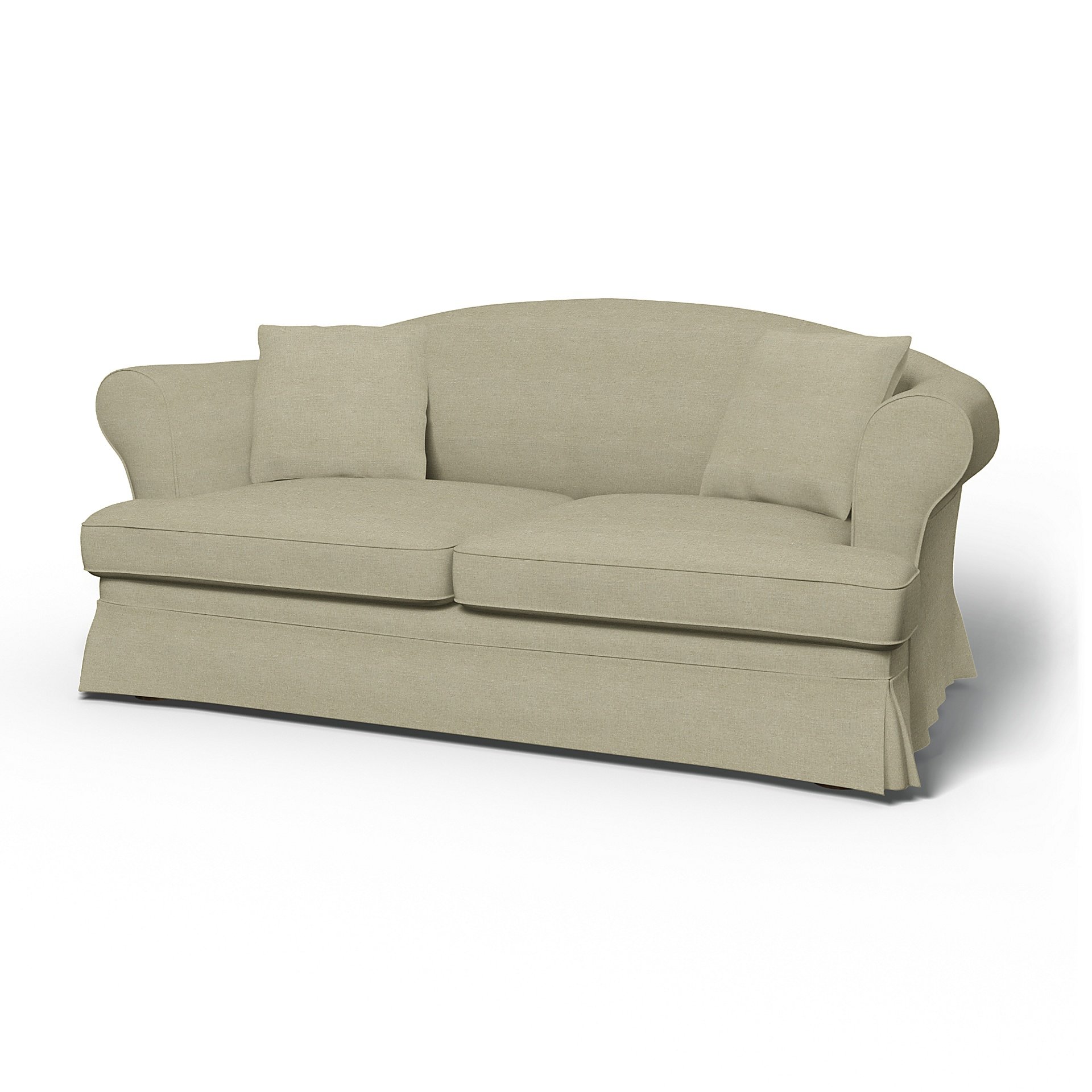 IKEA - Sundborn Sofa Bed Cover, Pebble, Linen - Bemz