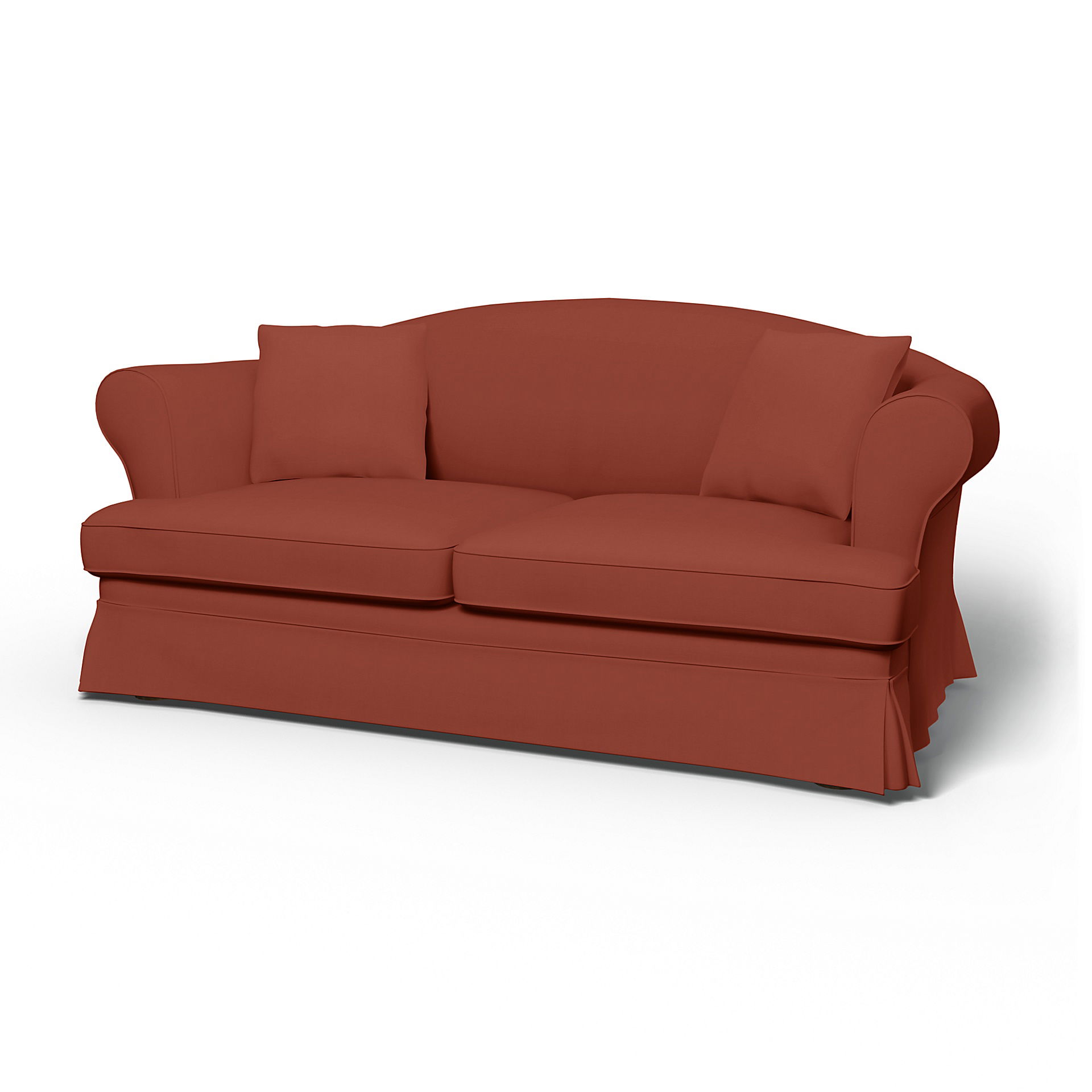 IKEA - Sundborn Sofa Bed Cover, Burnt Orange, Cotton - Bemz