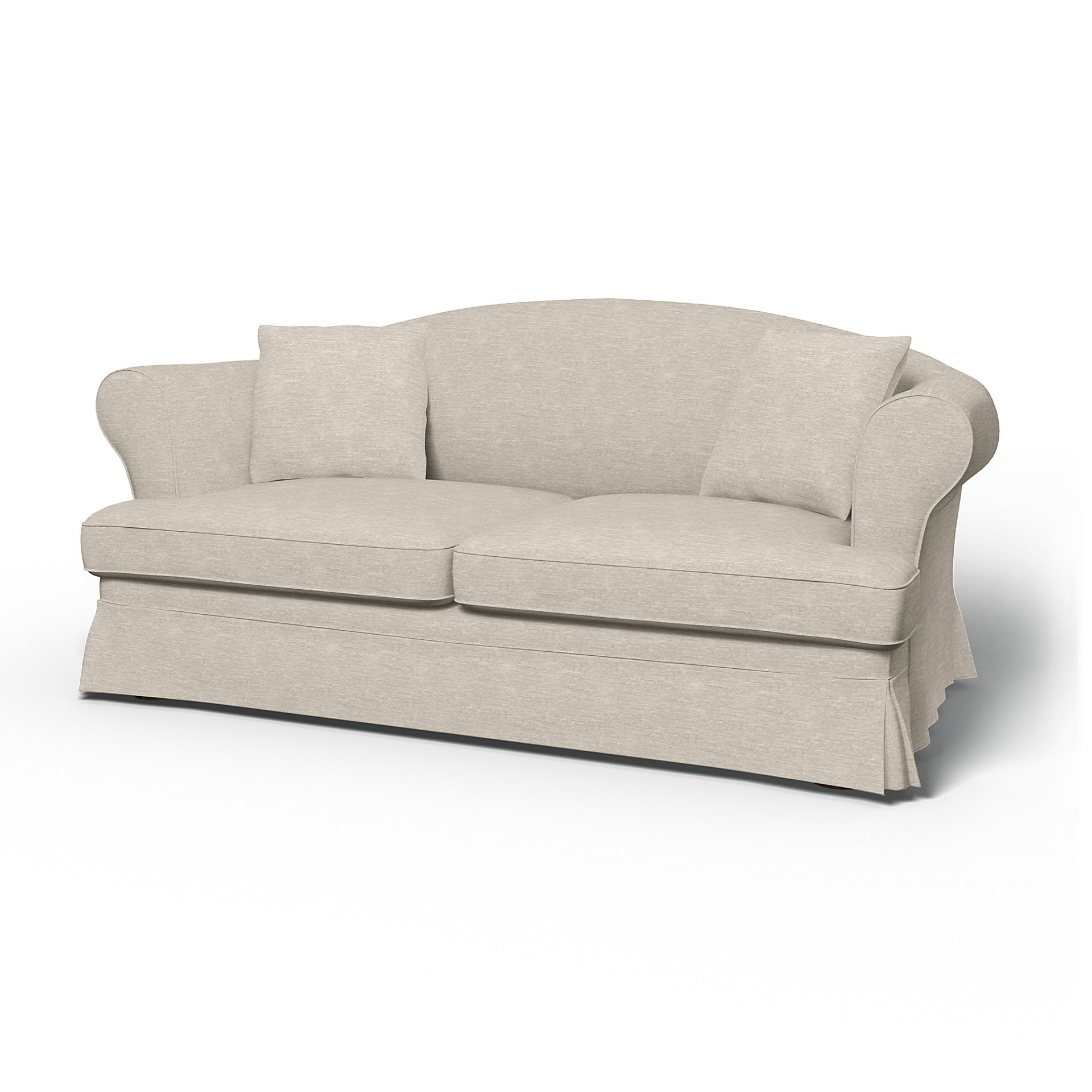 IKEA - Sundborn Sofa Bed Cover, Natural White, Velvet - Bemz