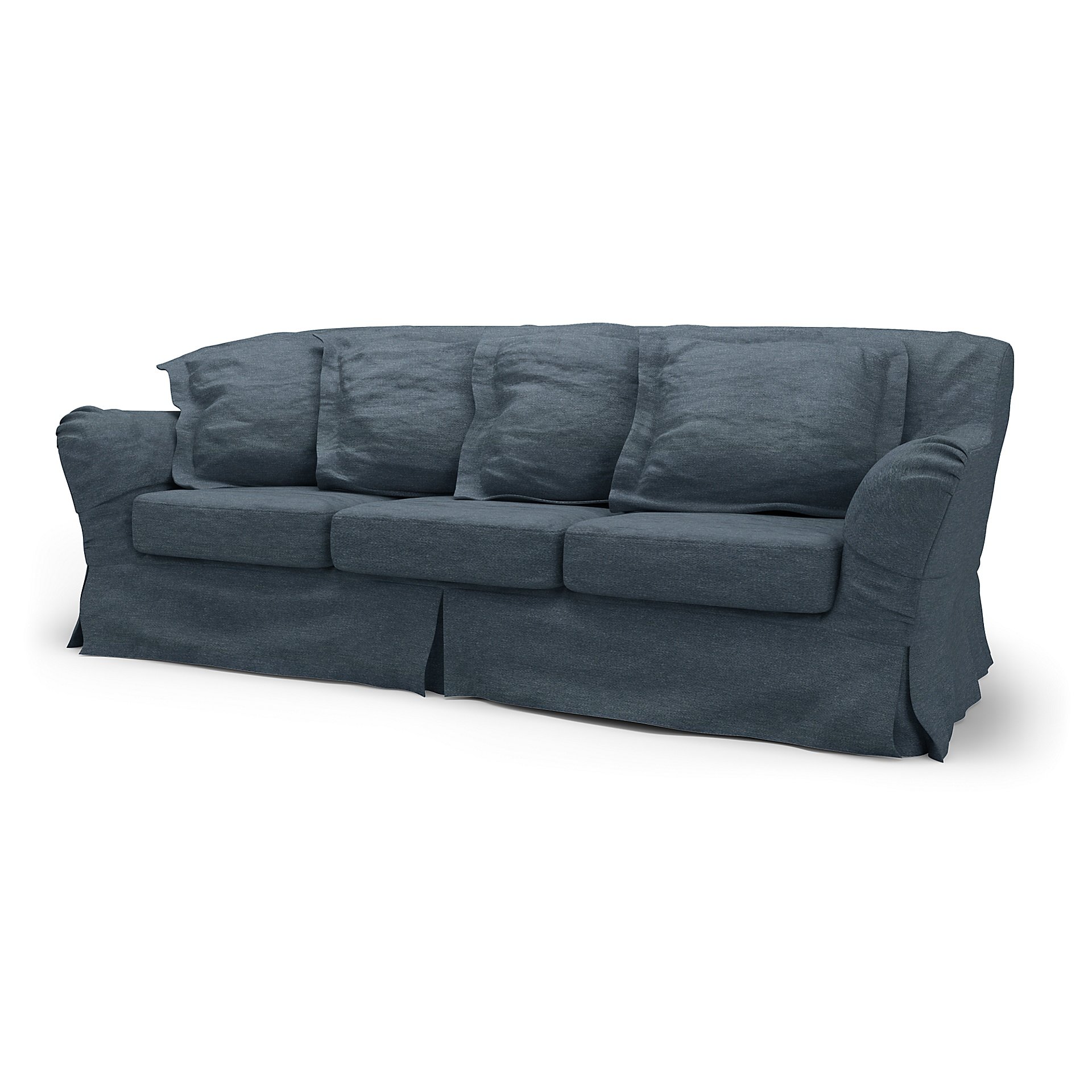 IKEA - Tomelilla 3 Seater Sofa Cover, Denim, Boucle & Texture - Bemz