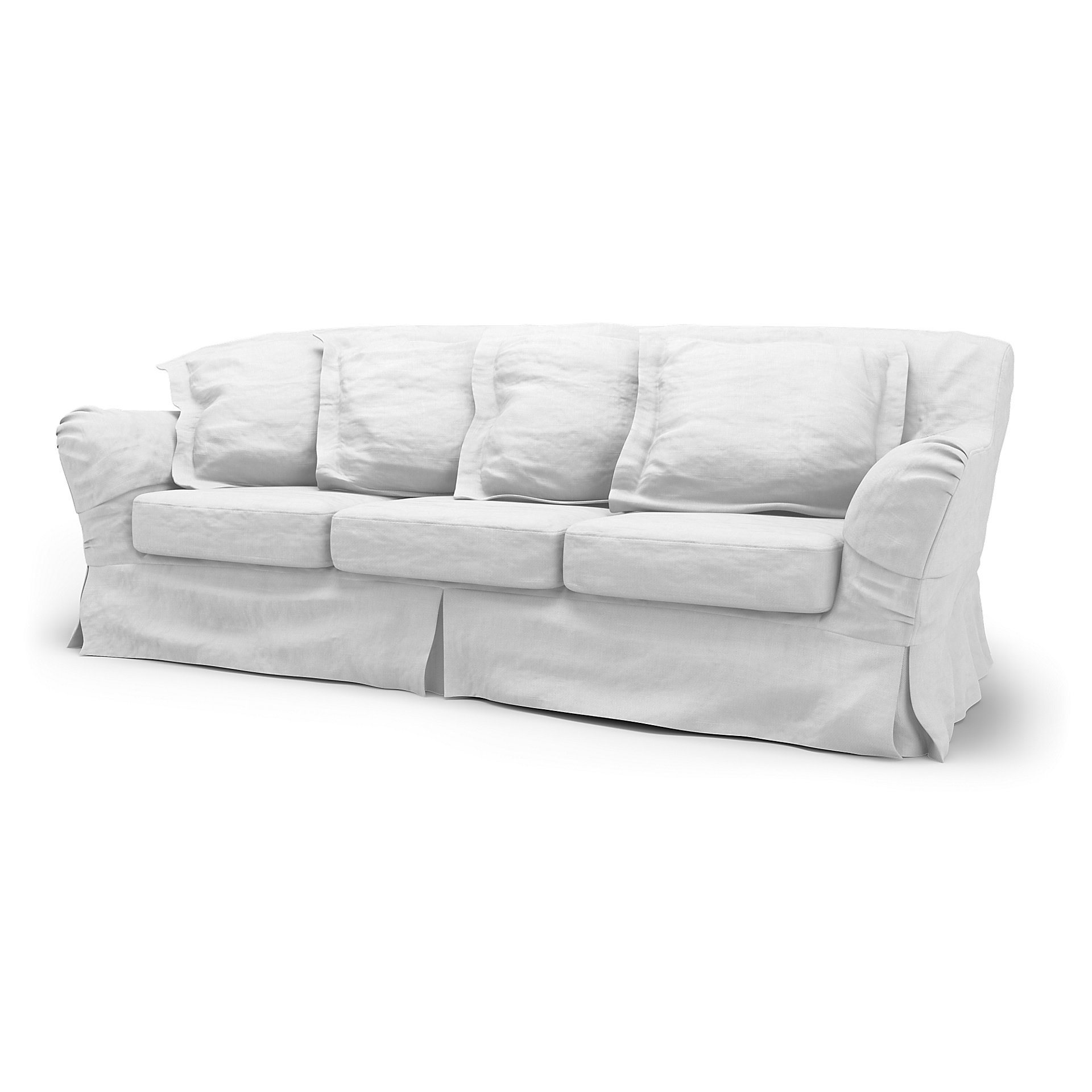 IKEA - Överdrag till Tomelilla 3-sitssoffa, Absolute White, Linne - Bemz