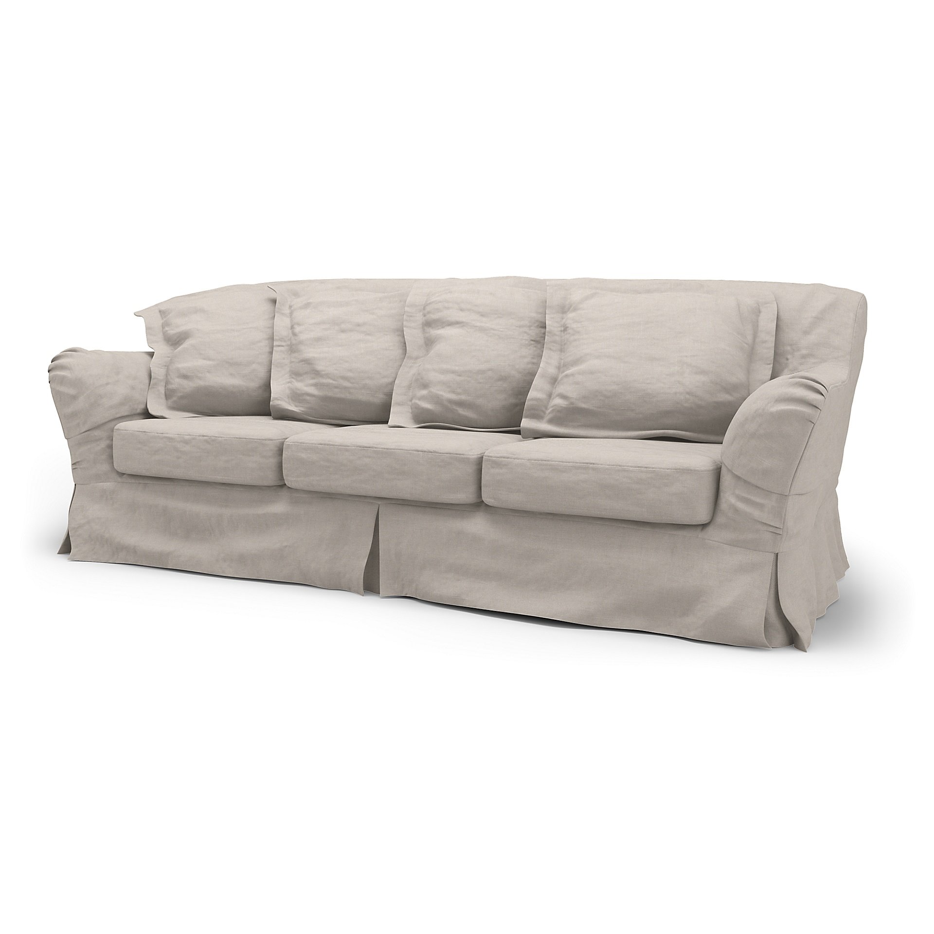 IKEA - Tomelilla 3 Seater Sofa Cover, Chalk, Linen - Bemz