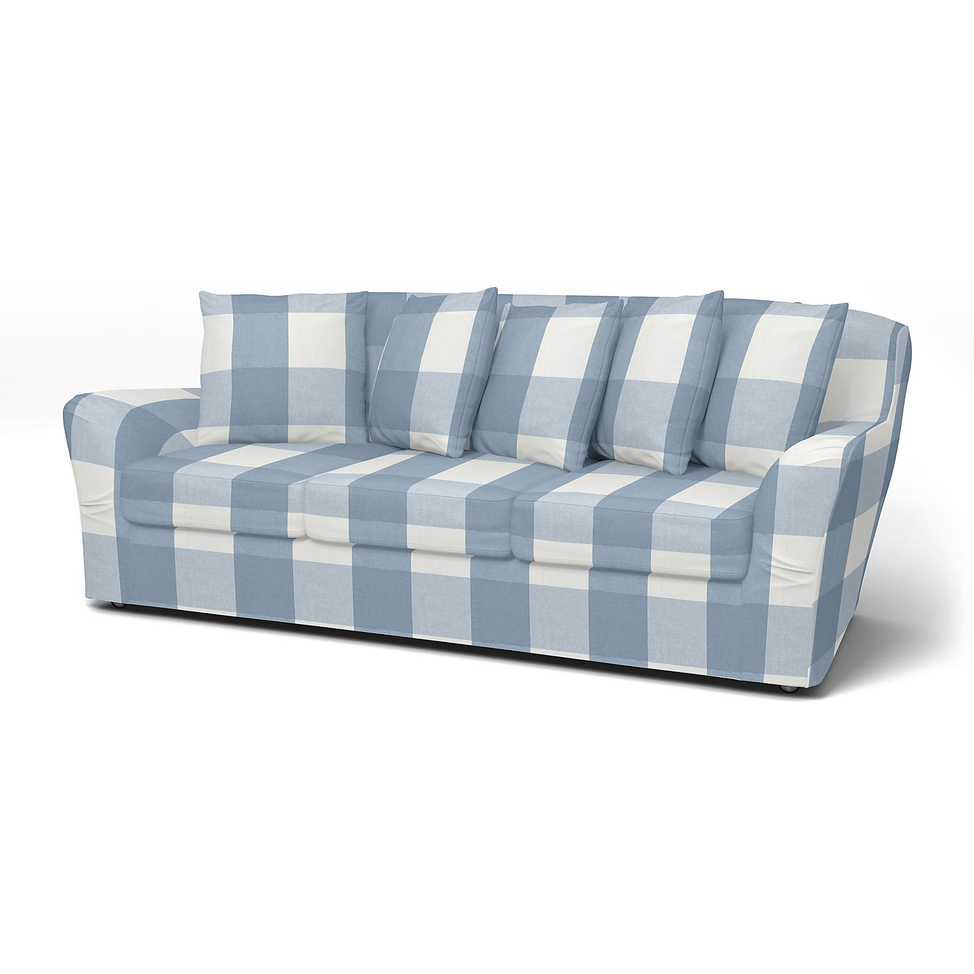 IKEA - Tomelilla 3 seater sofa, Sky Blue, Linne - Bemz