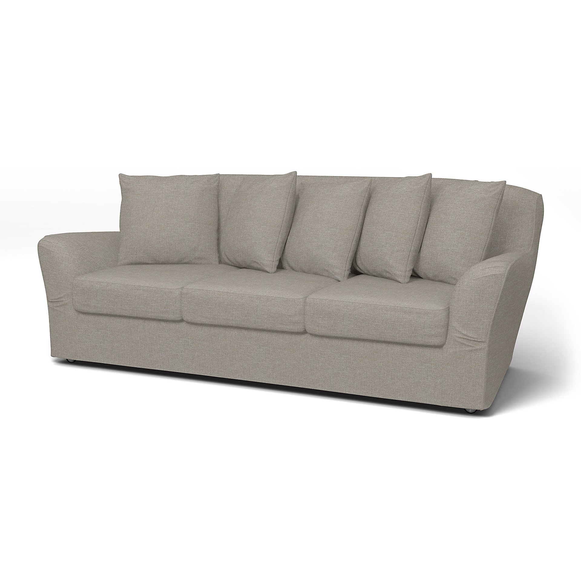 IKEA - Tomelilla 3 seater sofa, Greige, Boucle & Texture - Bemz