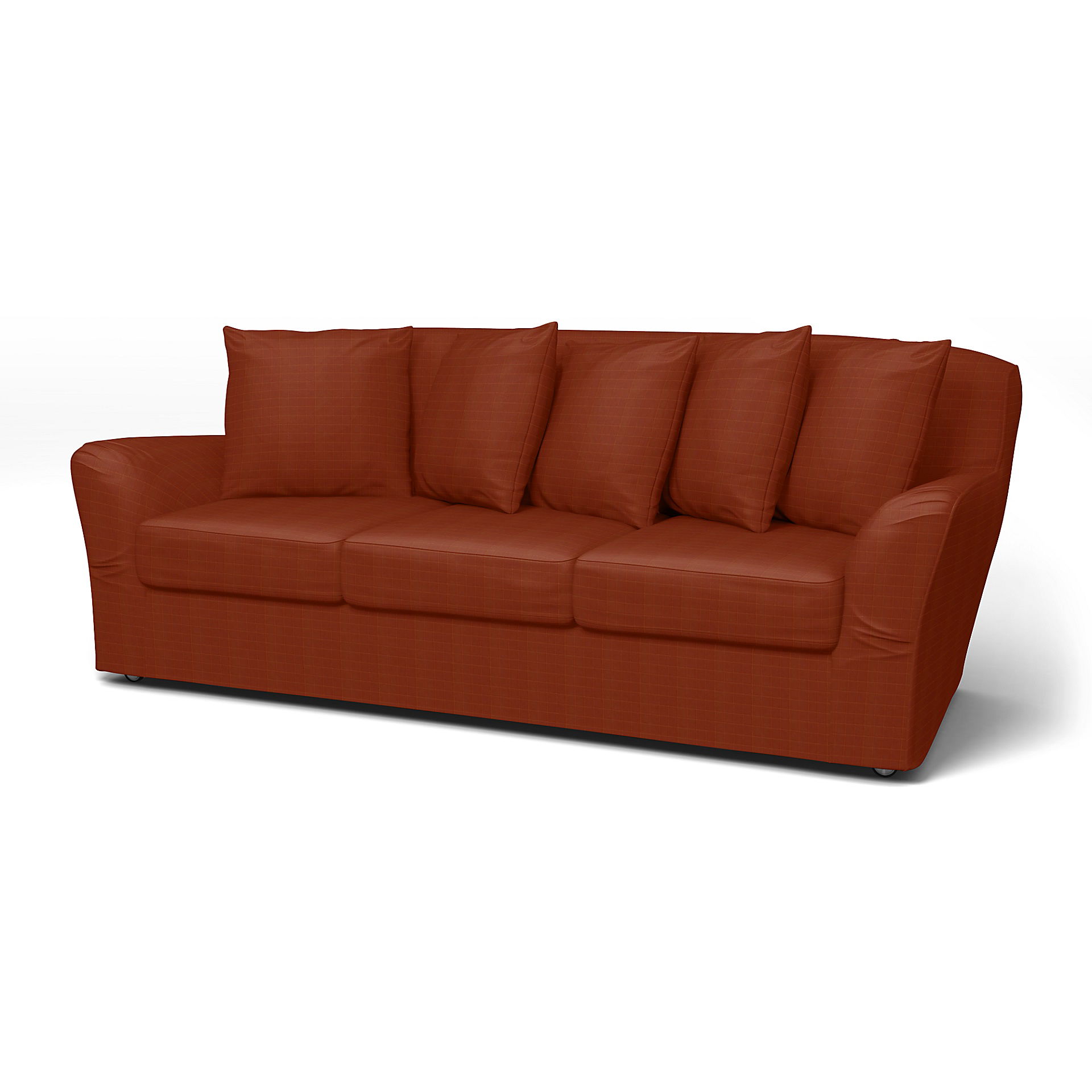 IKEA - Tomelilla 3 seater sofa, Burnt Sienna, Velvet - Bemz