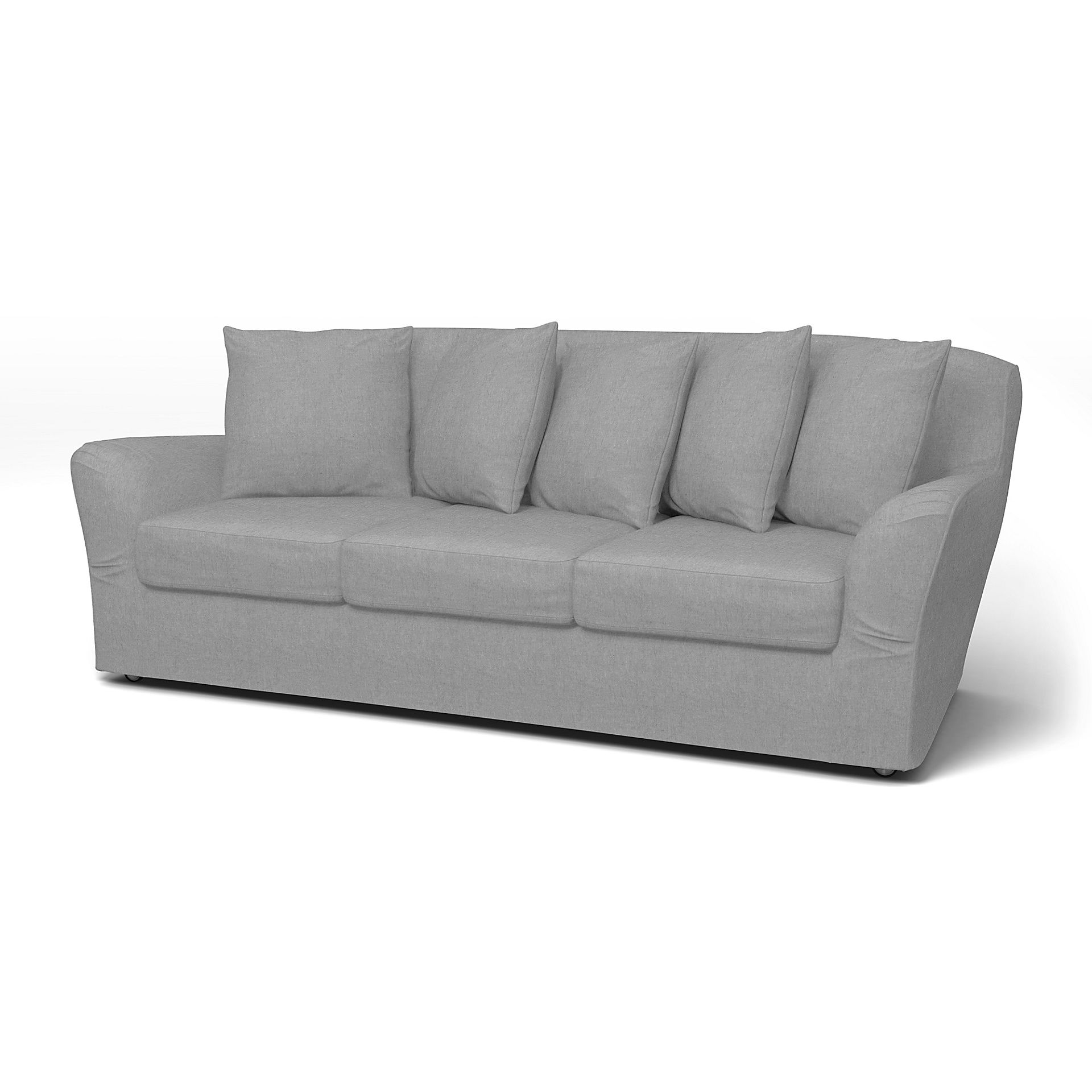 IKEA - Tomelilla 3 seater sofa, Graphite, Linen - Bemz
