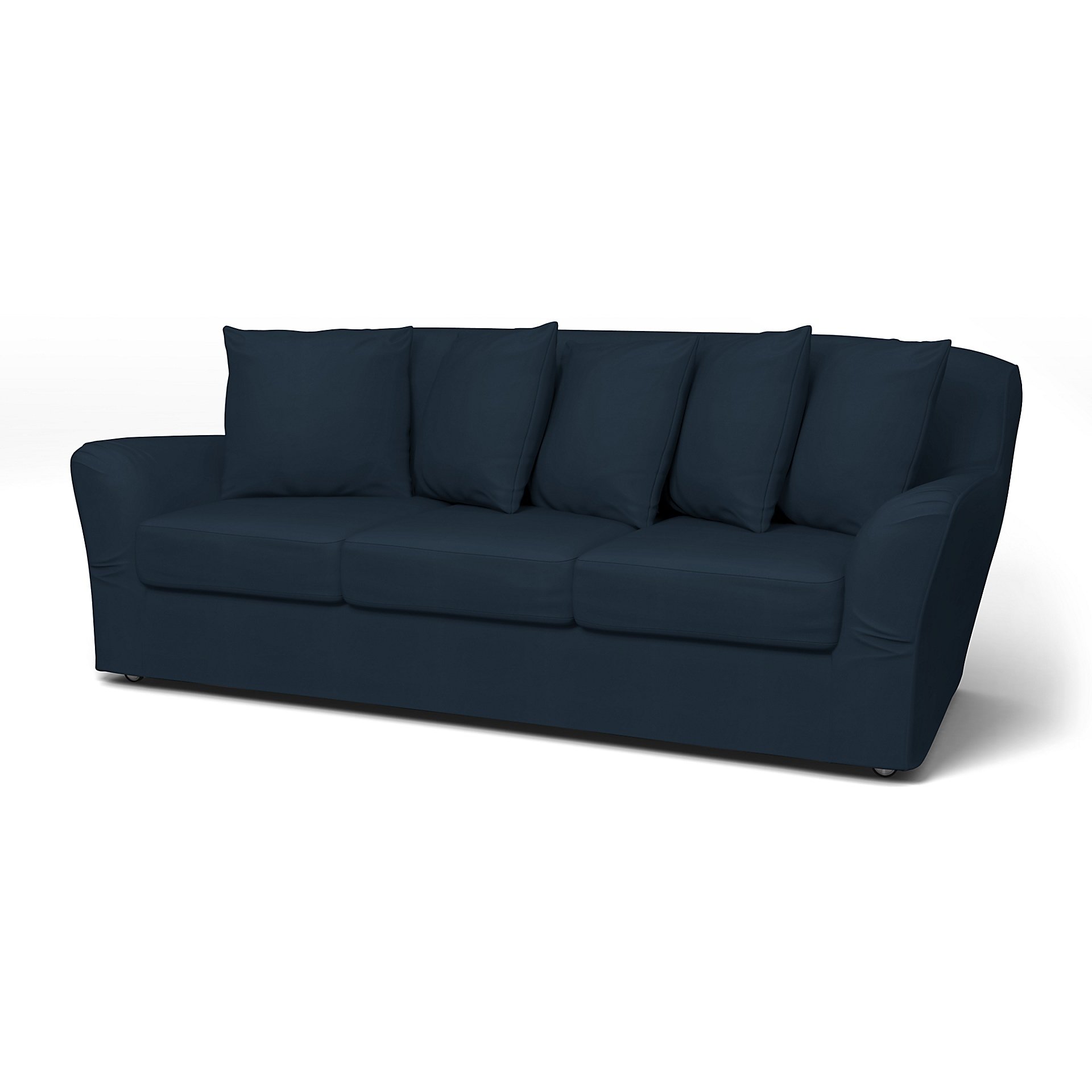 IKEA - Tomelilla 3 seater sofa, Navy Blue, Cotton - Bemz