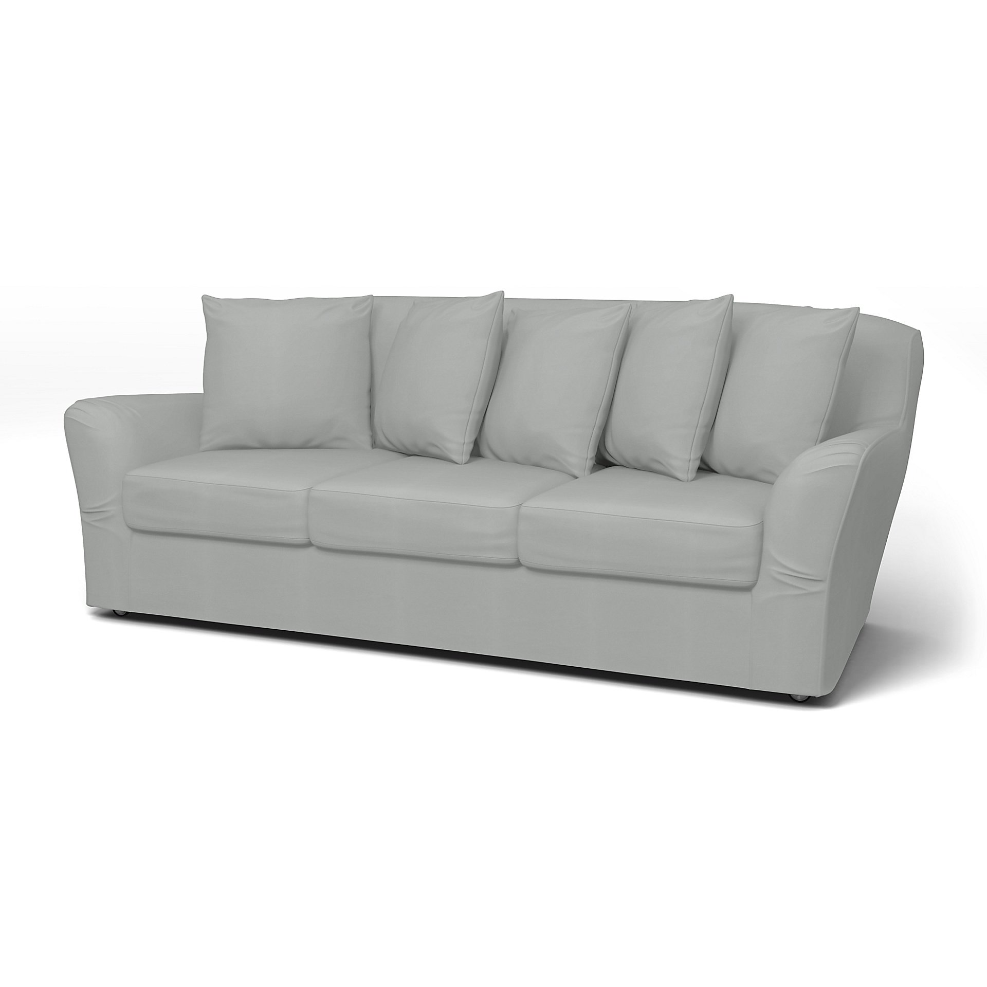 IKEA - Tomelilla 3 seater sofa, Silver Grey, Cotton - Bemz
