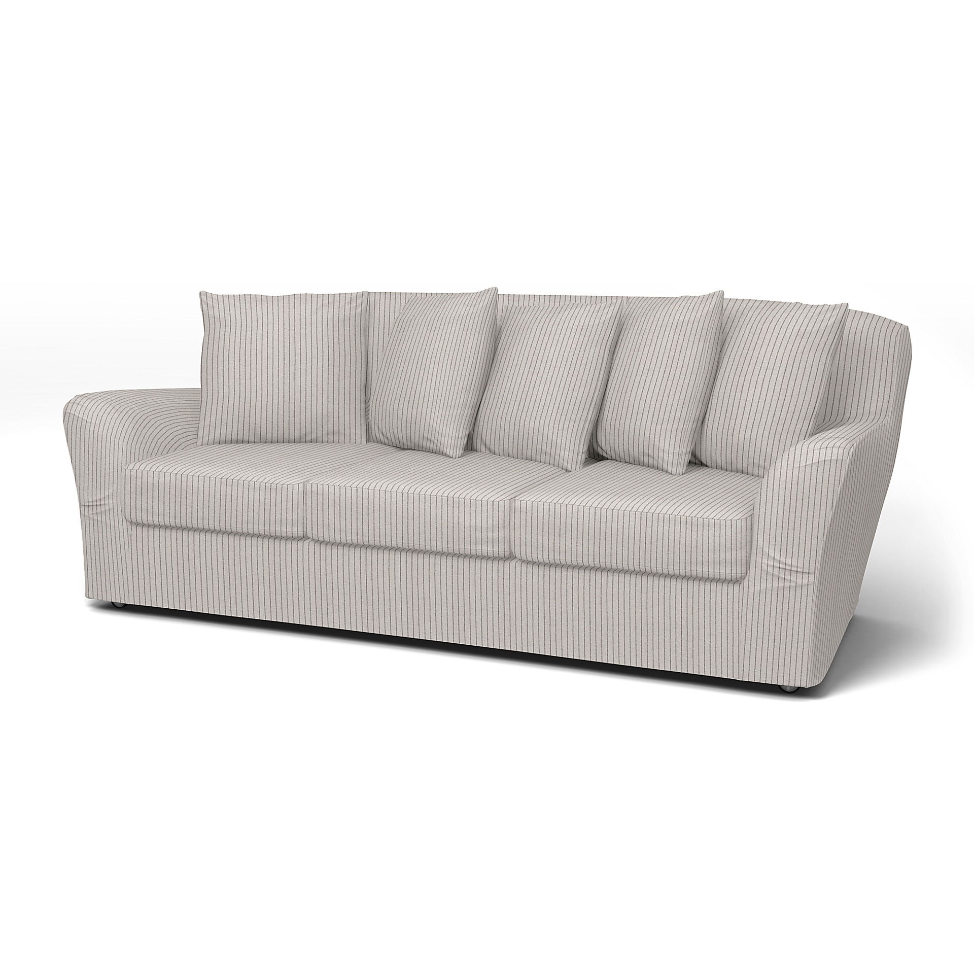 IKEA - Tomelilla 3 seater sofa, Silver Grey, Bomull - Bemz