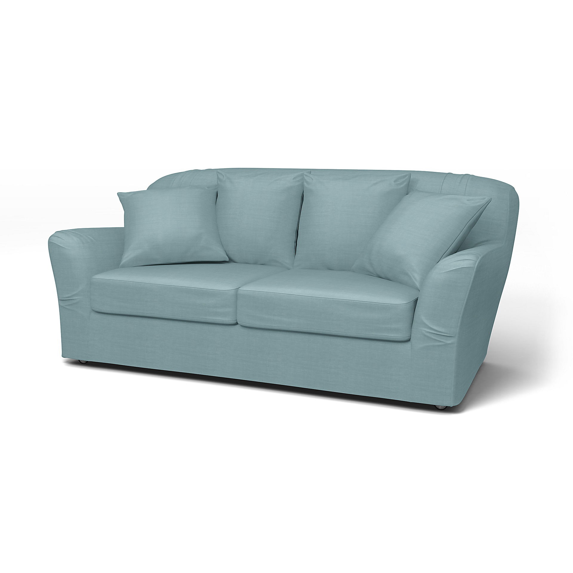 IKEA - Tomelilla 2 seater sofa, Dusty Blue, Linne - Bemz