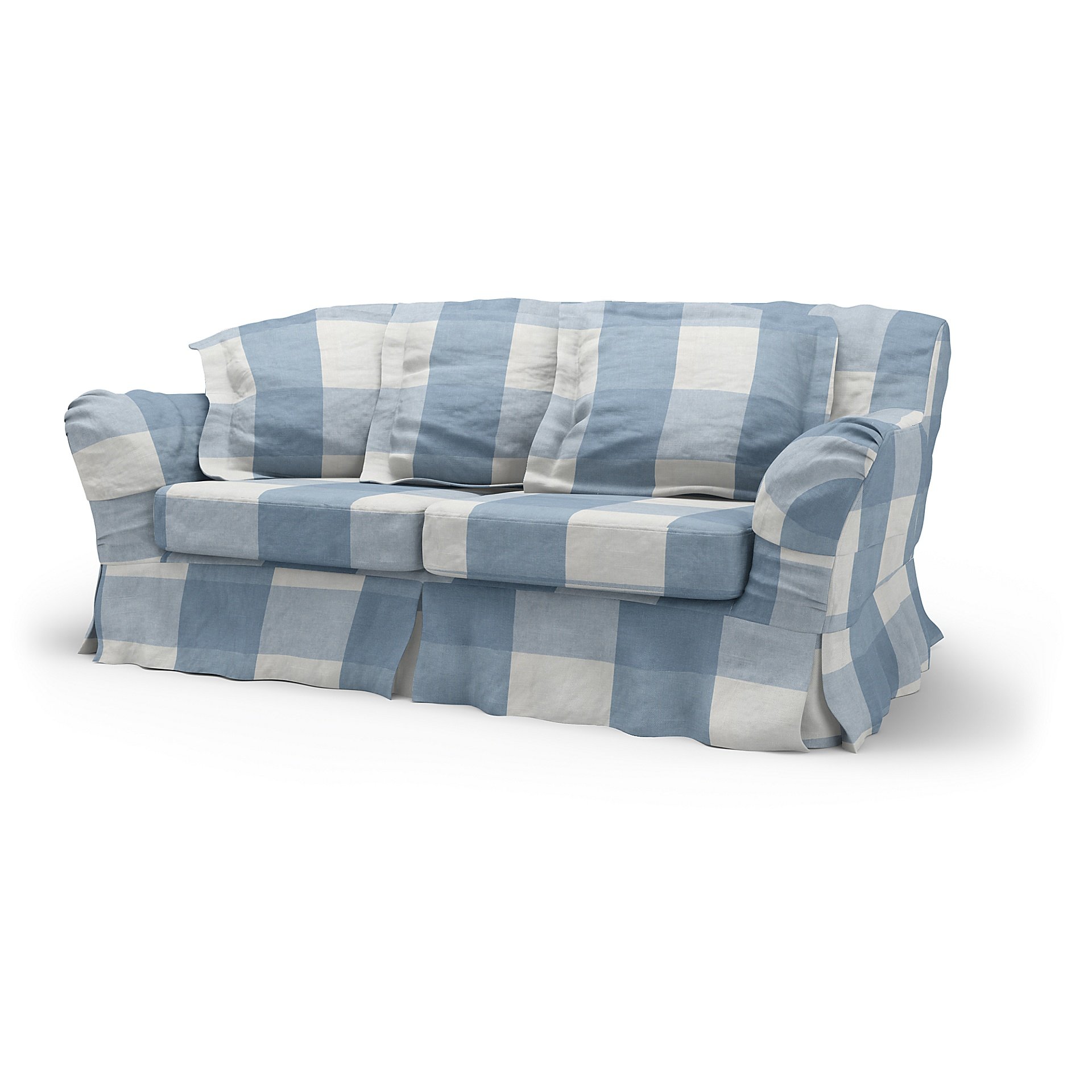 IKEA - Tomelilla 2 Seater Sofa Cover, Sky Blue, Linen - Bemz