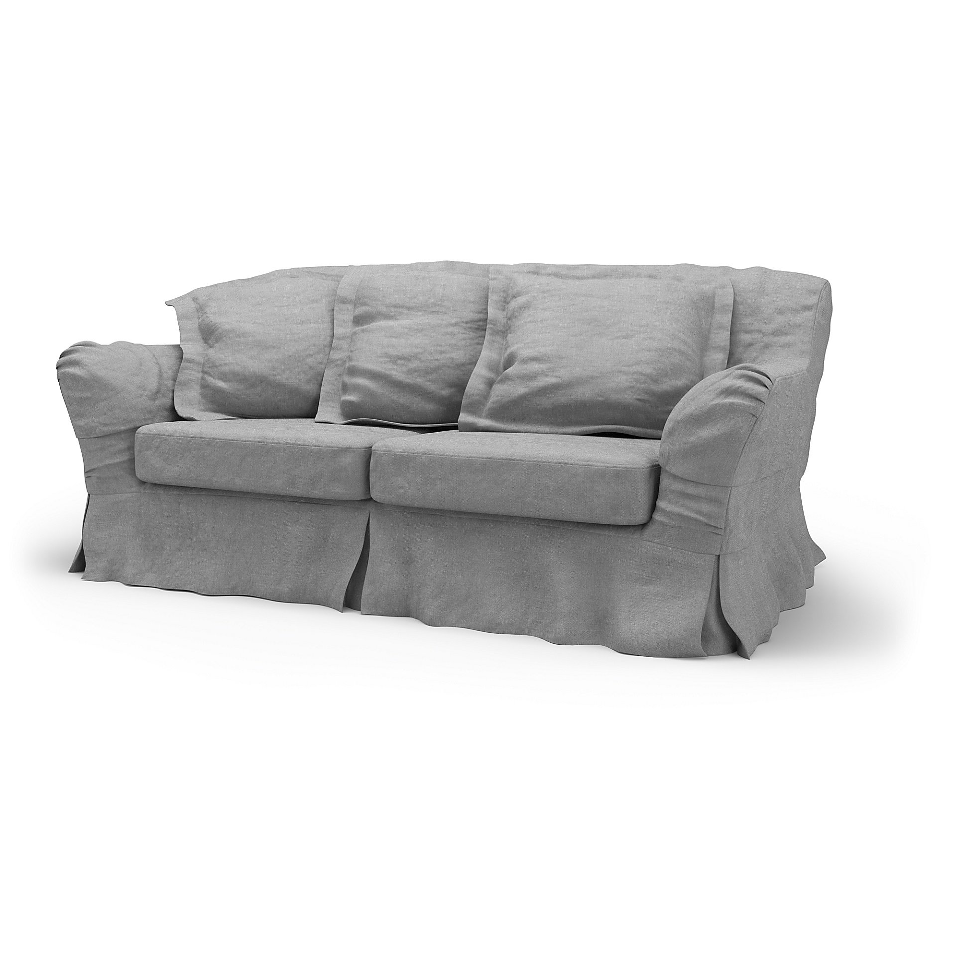 IKEA - Tomelilla 2 Seater Sofa Cover, Graphite, Linen - Bemz