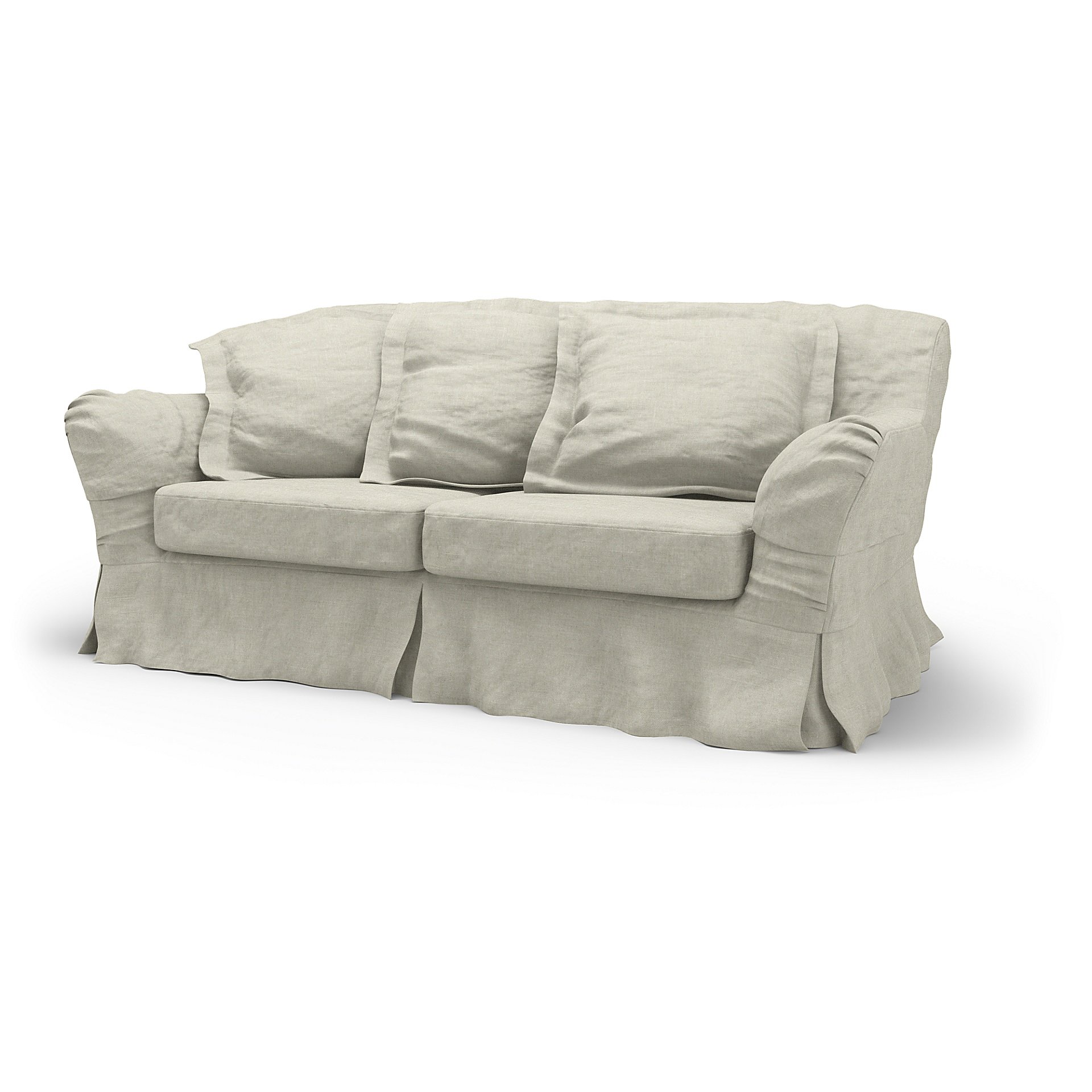 IKEA - Tomelilla 2 Seater Sofa Cover, Natural, Linen - Bemz