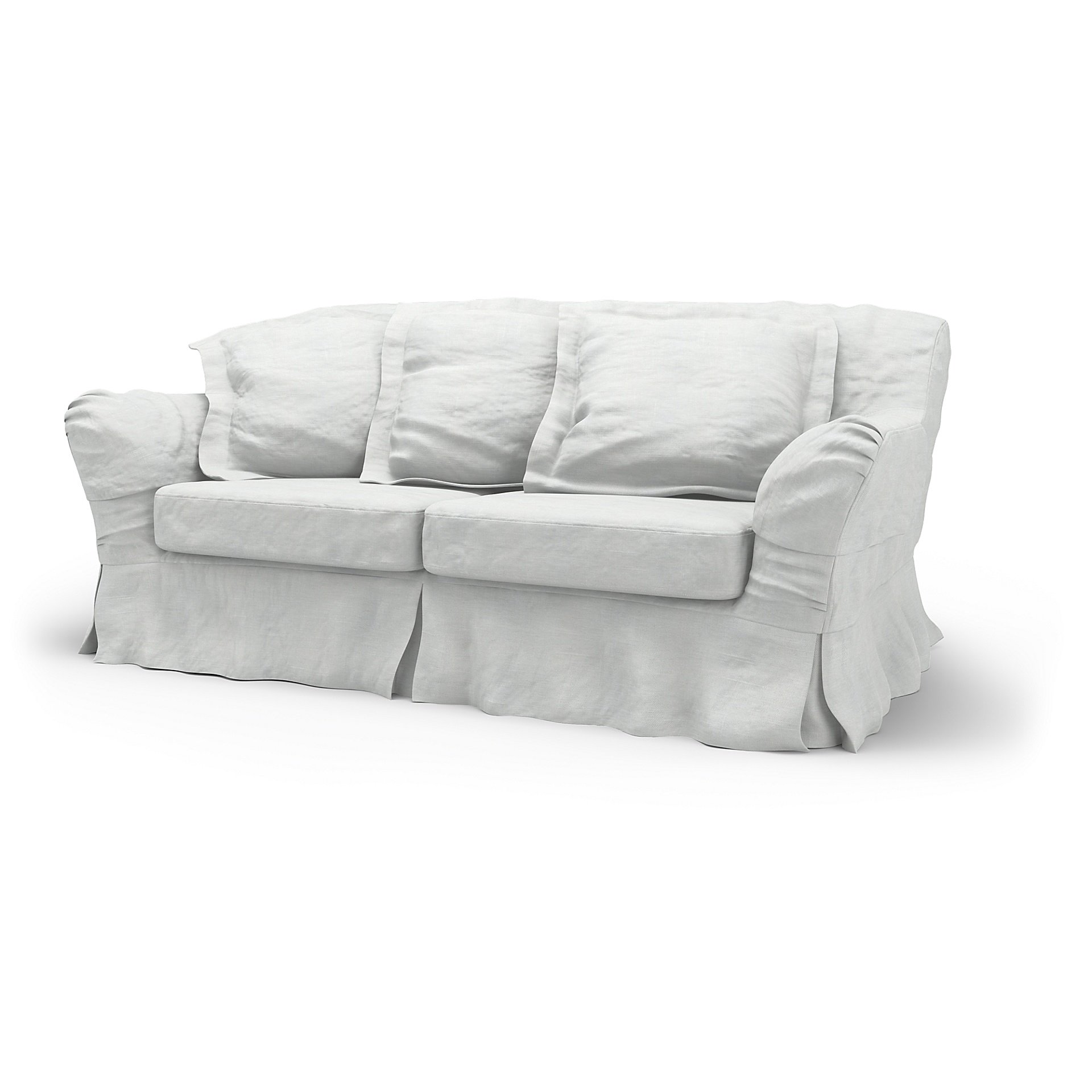 IKEA - Tomelilla 2 Seater Sofa Cover, White, Linen - Bemz