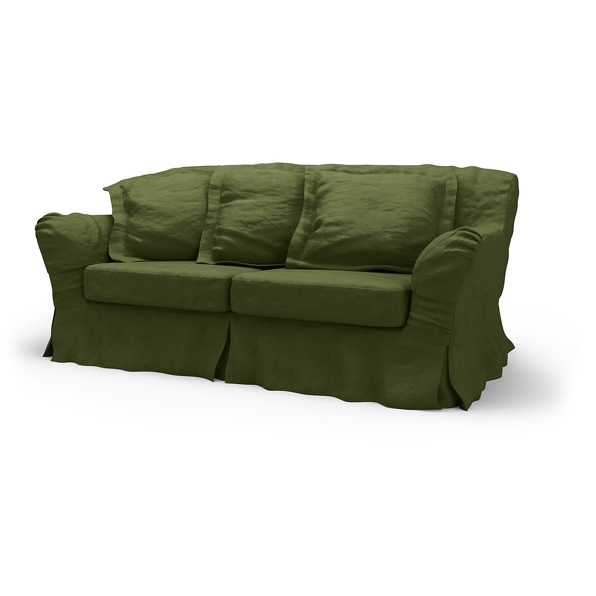 IKEA - Tomelilla 2 Seater Sofa Cover, Moss, Velvet - Bemz