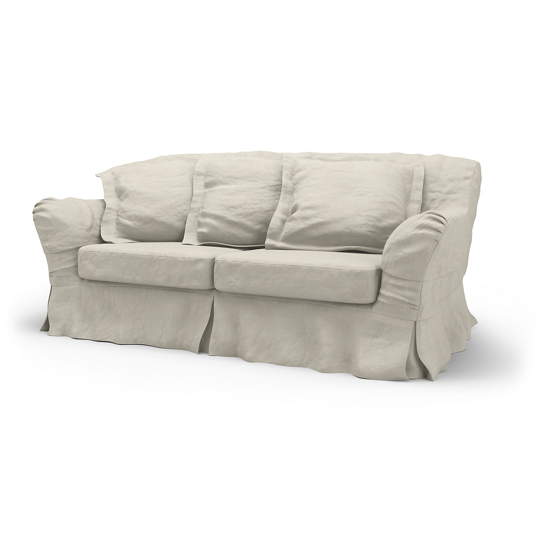 IKEA - Tomelilla 2 Seater Sofa Cover, Unbleached, Linen - Bemz