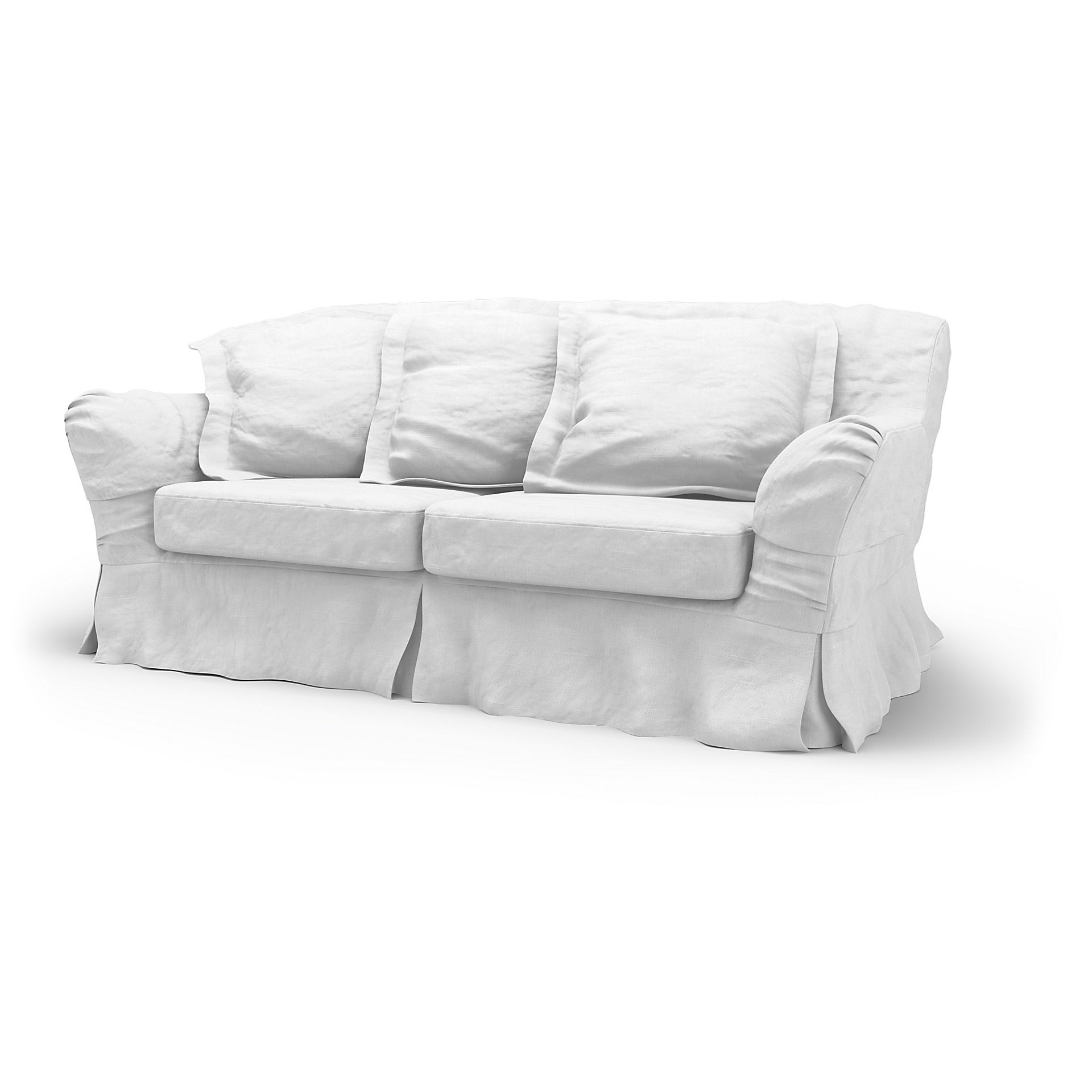 IKEA - Tomelilla 2 Seater Sofa Cover, Absolute White, Linen - Bemz