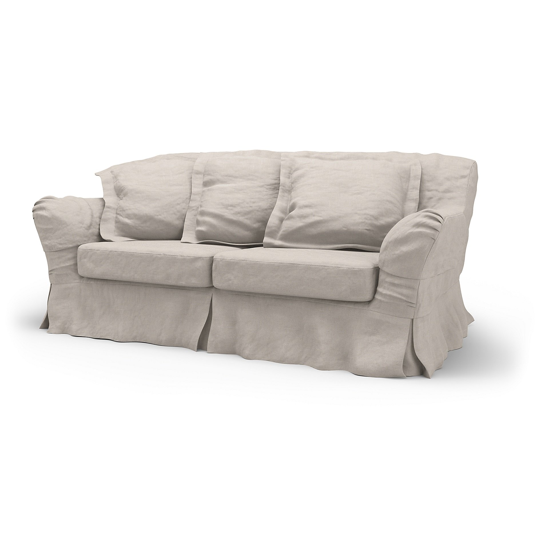 IKEA - Tomelilla 2 Seater Sofa Cover, Chalk, Linen - Bemz
